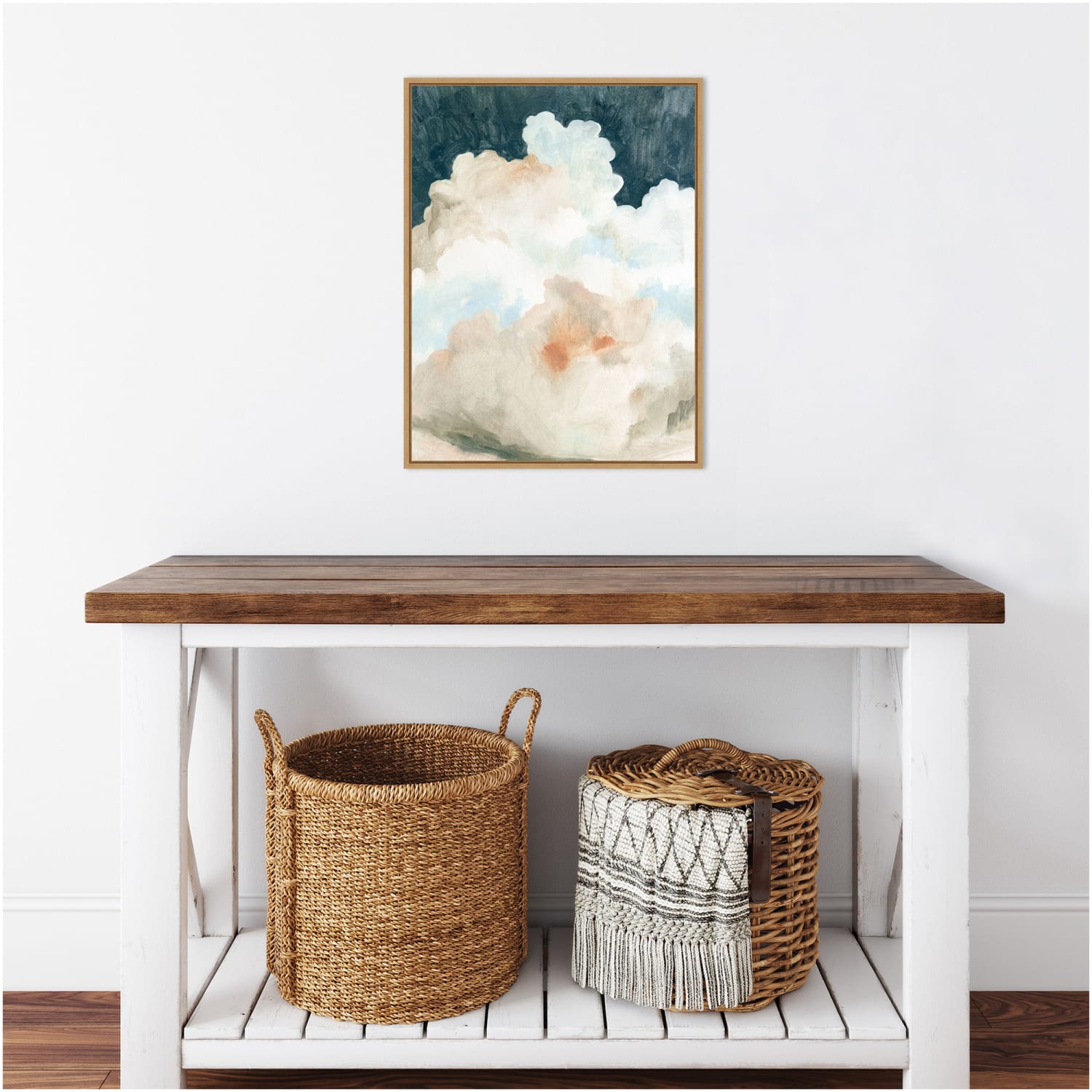 Amanti Art Dark Cumulus Clouds II by Emma Caroline Framed Canvas Wall Art Print, 24inH x 18inW, Maple - Image 6