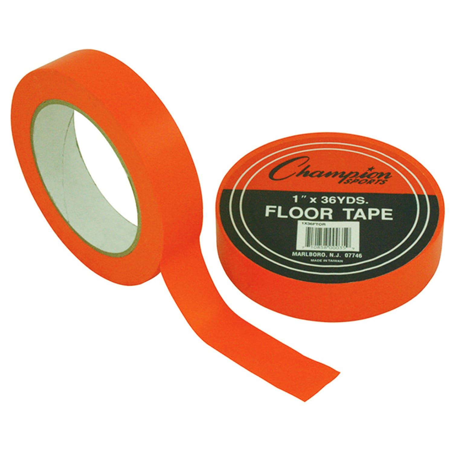 Champion Sports Floor Marking Tape, 1in x 36 yd., Orange, Pack Of 6 Rolls - Image 3