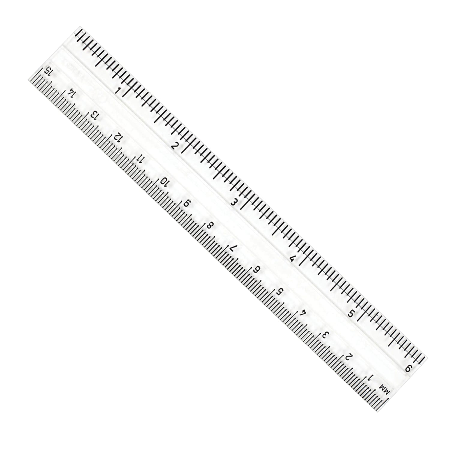 Charles Leonard Plastic Rulers, Inches/Metric, 1in x 6in, Clear, Pack Of 48 Rulers - Image 3
