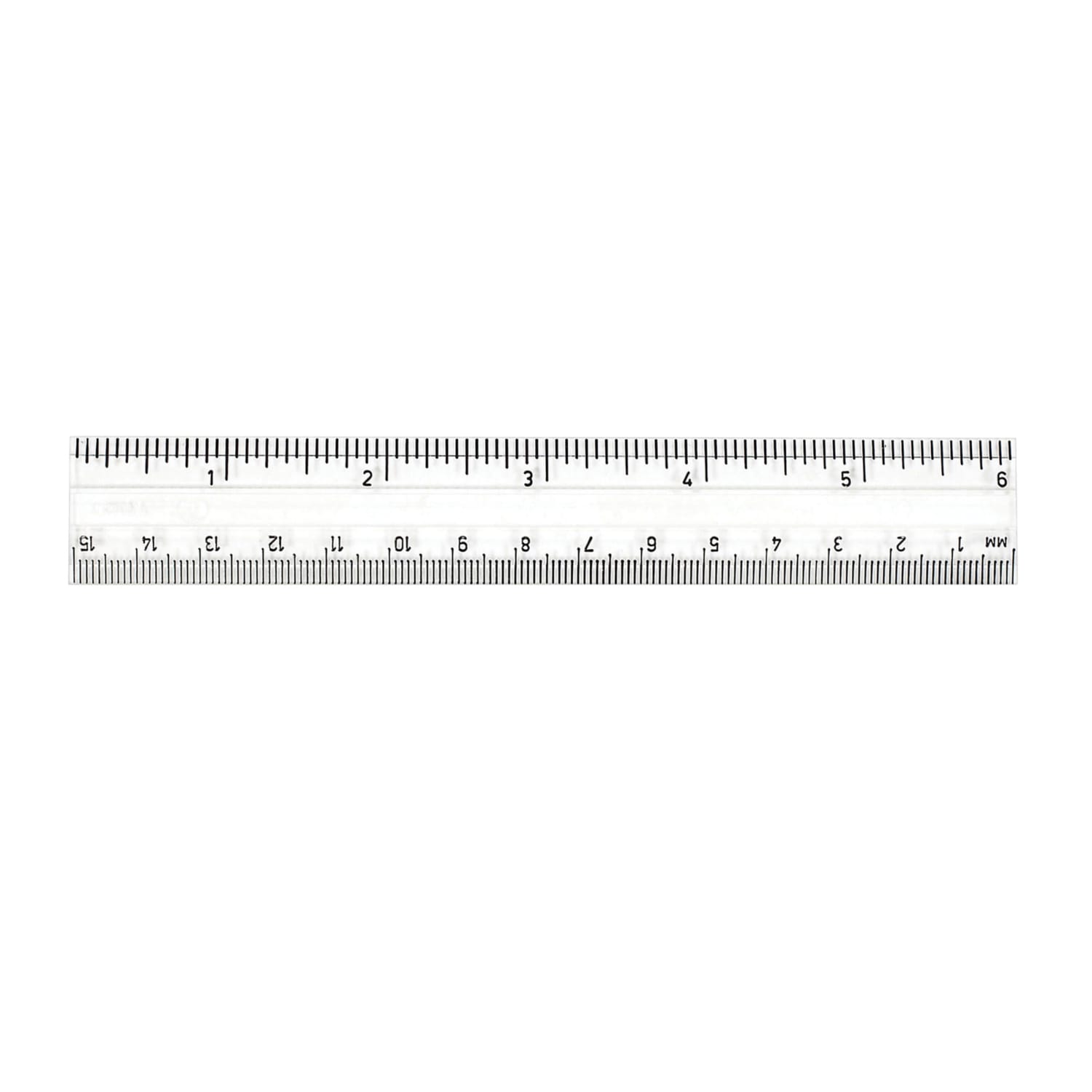 Charles Leonard Plastic Rulers, Inches/Metric, 1in x 6in, Clear, Pack Of 48 Rulers - Image 4