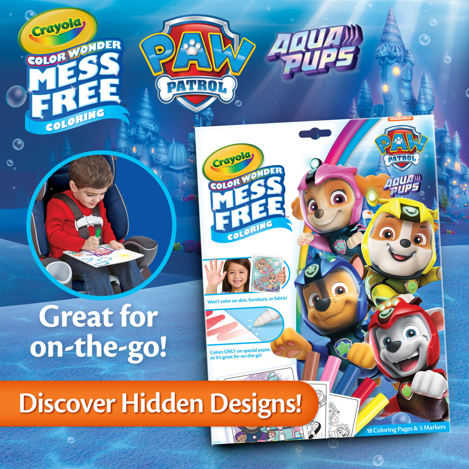 Crayola Color Wonder Mess-Free Coloring Pad & Markers, Paw Patrol - Image 4
