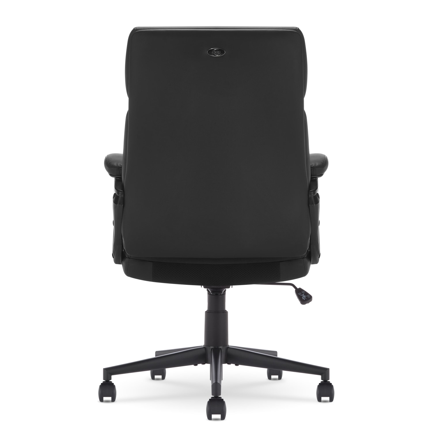 Serta Comfort Series Ergonomic Bonded Leather Mid-Back Executive Office Chair, Black - Image 5