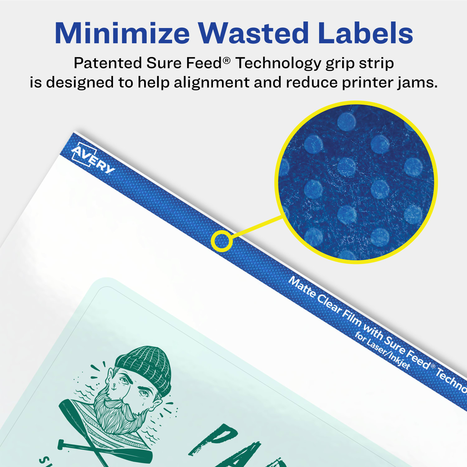 Avery Permanent Labels With Sure Feed, 94278-CMF50, Rectangle, 4in x 6in, Matte Clear, Pack Of 100 - Image 5