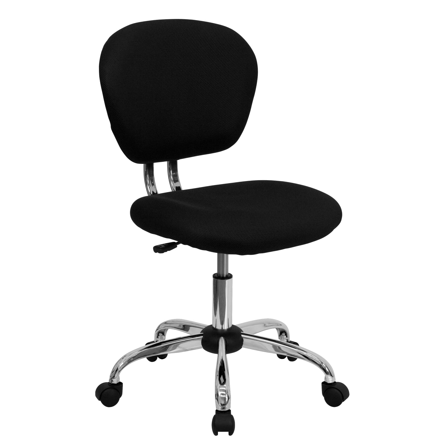 Flash Furniture Mesh Mid Back Swivel Task Chair BlackSilver PopularChairscom