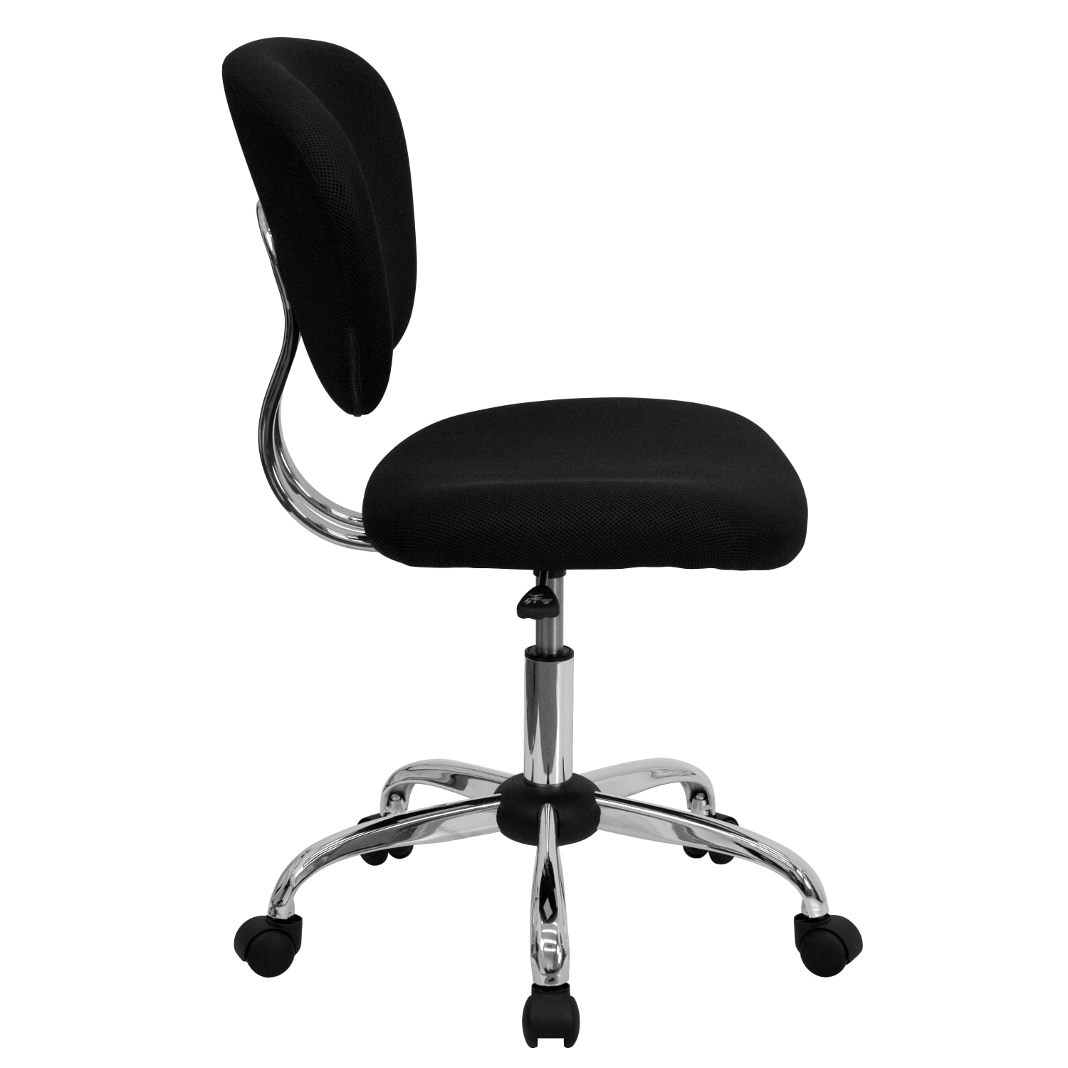 Flash Furniture Mesh Mid Back Swivel Task Chair BlackSilver PopularChairscom