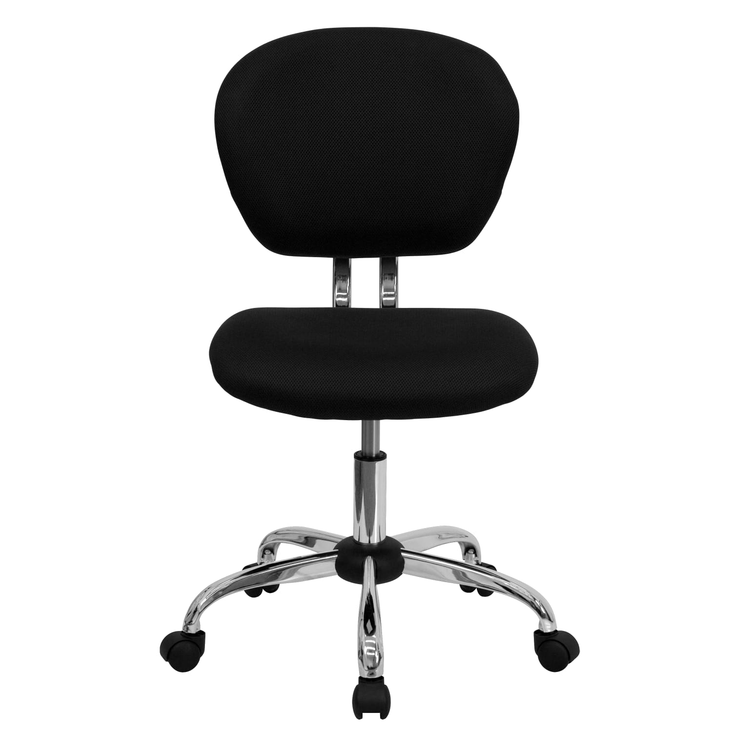Flash Furniture Mesh Mid Back Swivel Task Chair BlackSilver PopularChairscom
