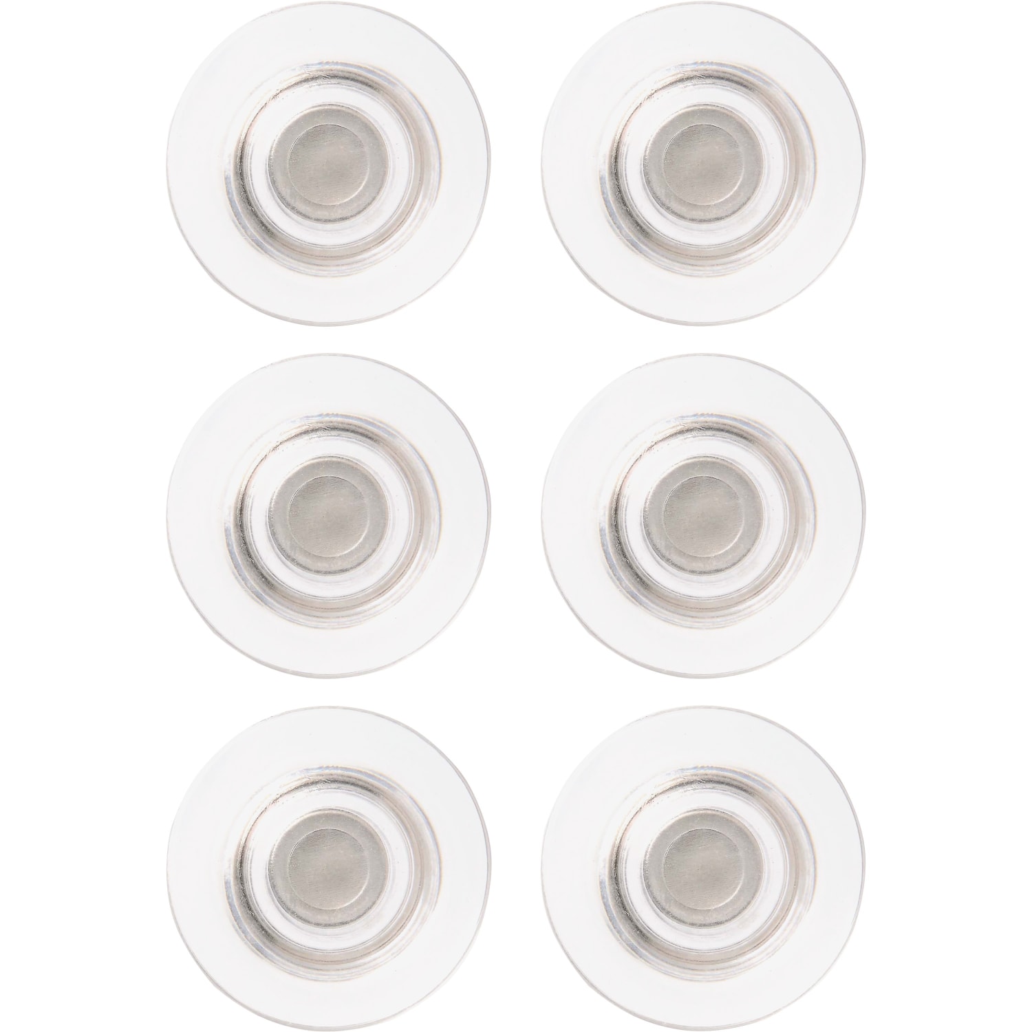 Quartet Glass Magnets - Large - 6 / Pack - Clear - Image 3