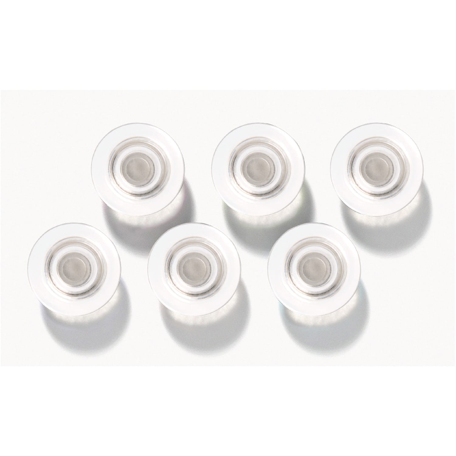 Quartet Glass Magnets - Large - 6 / Pack - Clear - Image 4