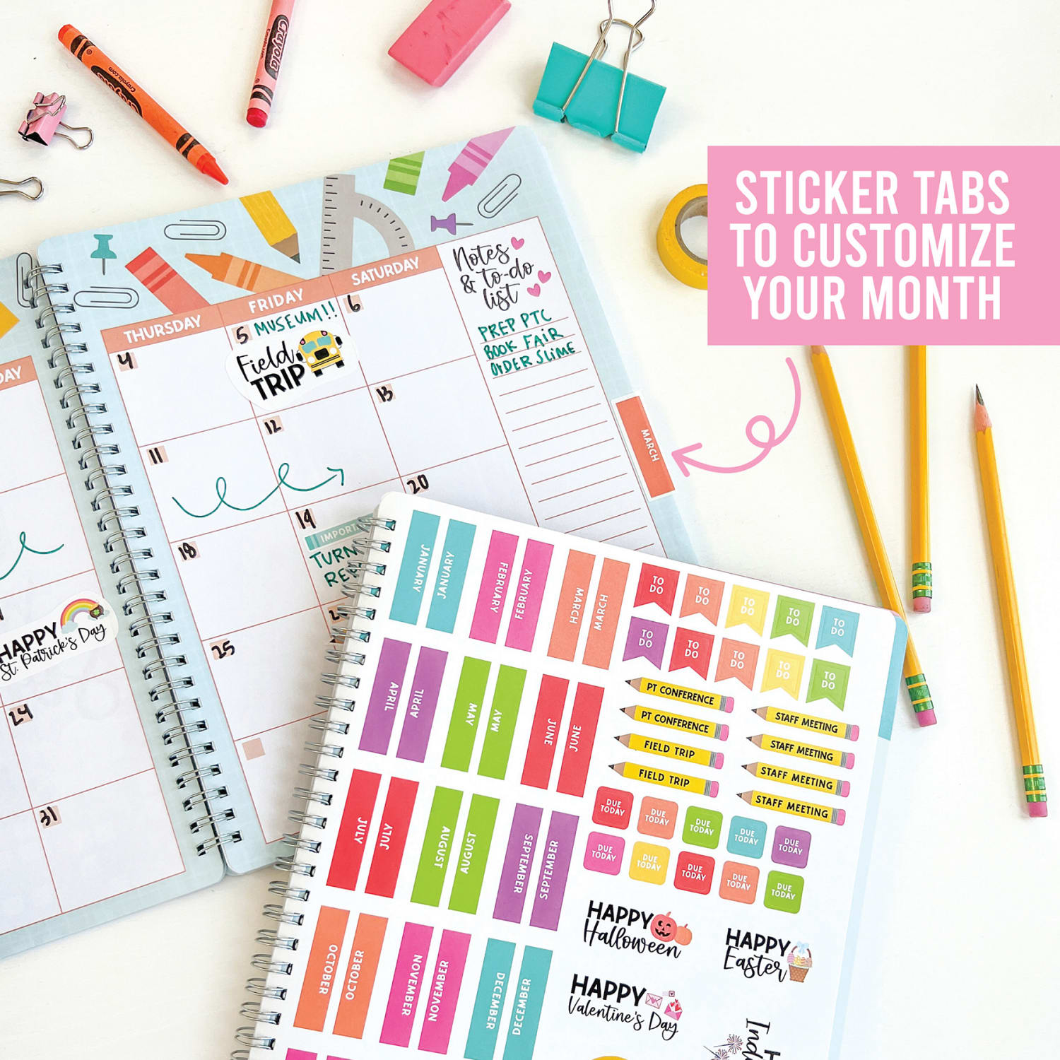 Hadley Designs Undated Teacher Planner and Lesson Plan Book, Pink - Image 3
