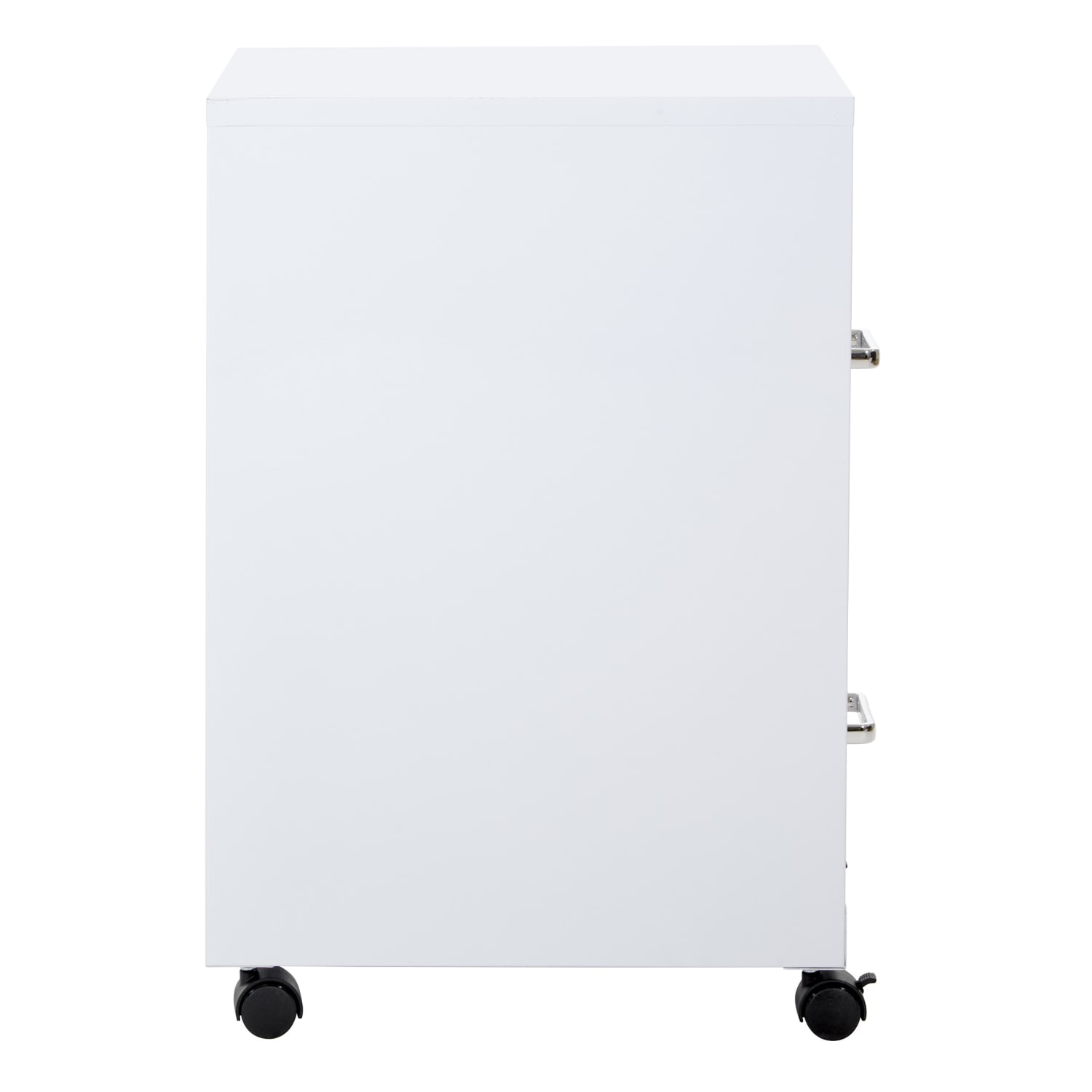 Office Star 20inD Vertical 2-Drawer Mobile Locking File Cabinet, White - Image 5
