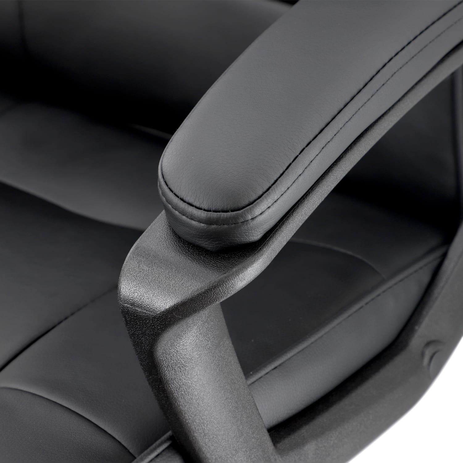 Elama Faux Leather HighBack Adjustable Office Chair Black PopularChairscom Elama Faux Leather High Back Adjustable Office Chair Black PopularChairscom