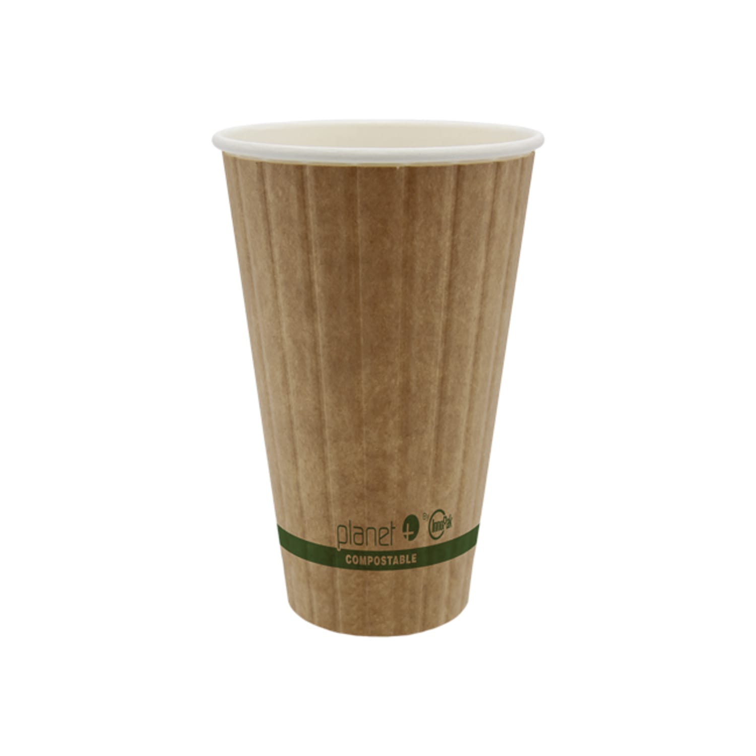 StalkMarket Planet+ Compostable Hot Cups, Double Wall, 16 Oz, Brown, Pack Of 600 Cups