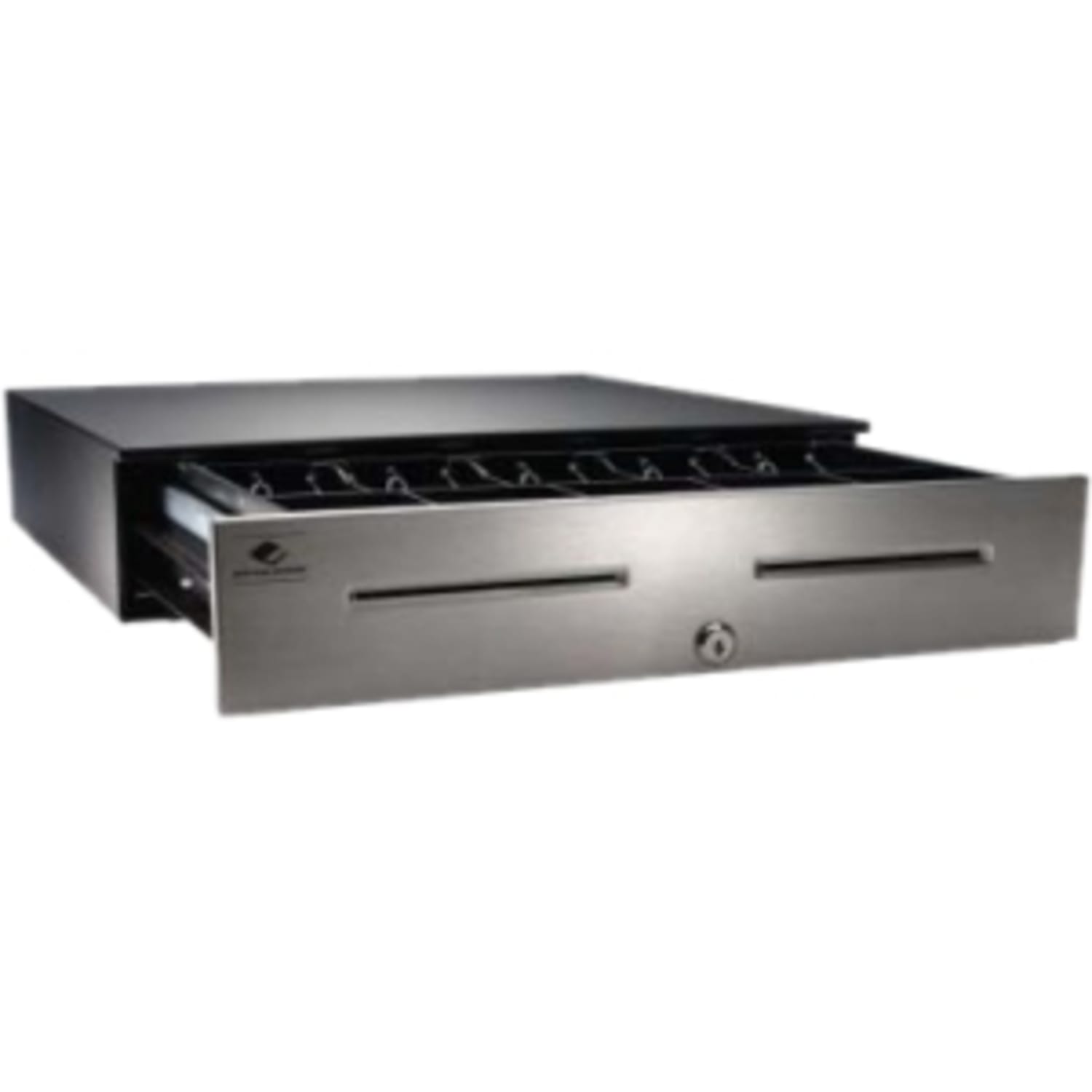 apg Legend Cash Drawer - USD 5 Bill - 5 Coin - 2 Media Slot - Stainless Steel, Steel - Black - 4.2in Height x 18in Width x 16.7in Depth - Image 3