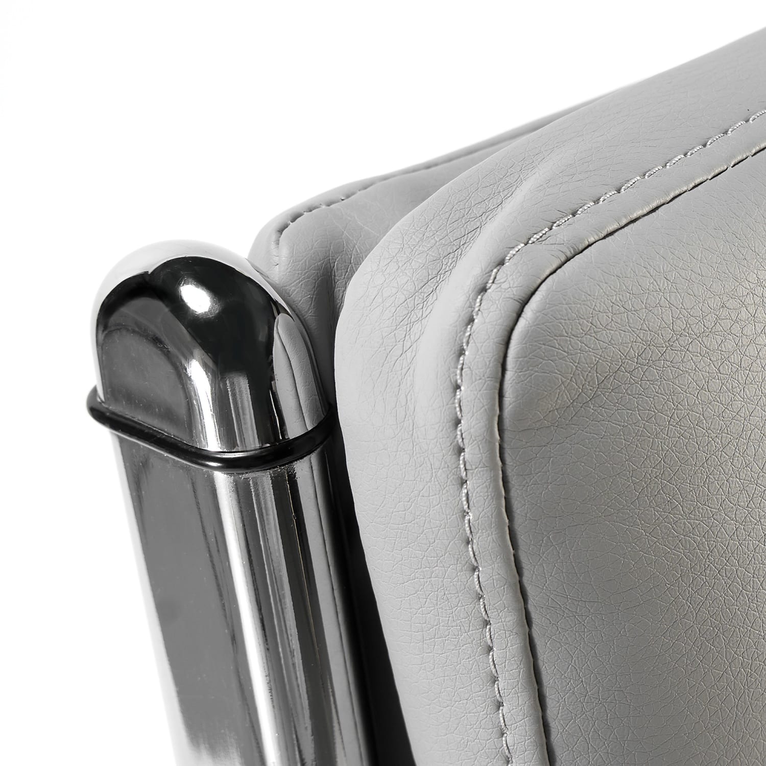 Bush Business Furniture Modelo Bonded Leather High-Back Office Chair, Light Gray, Standard Delivery - Image 7