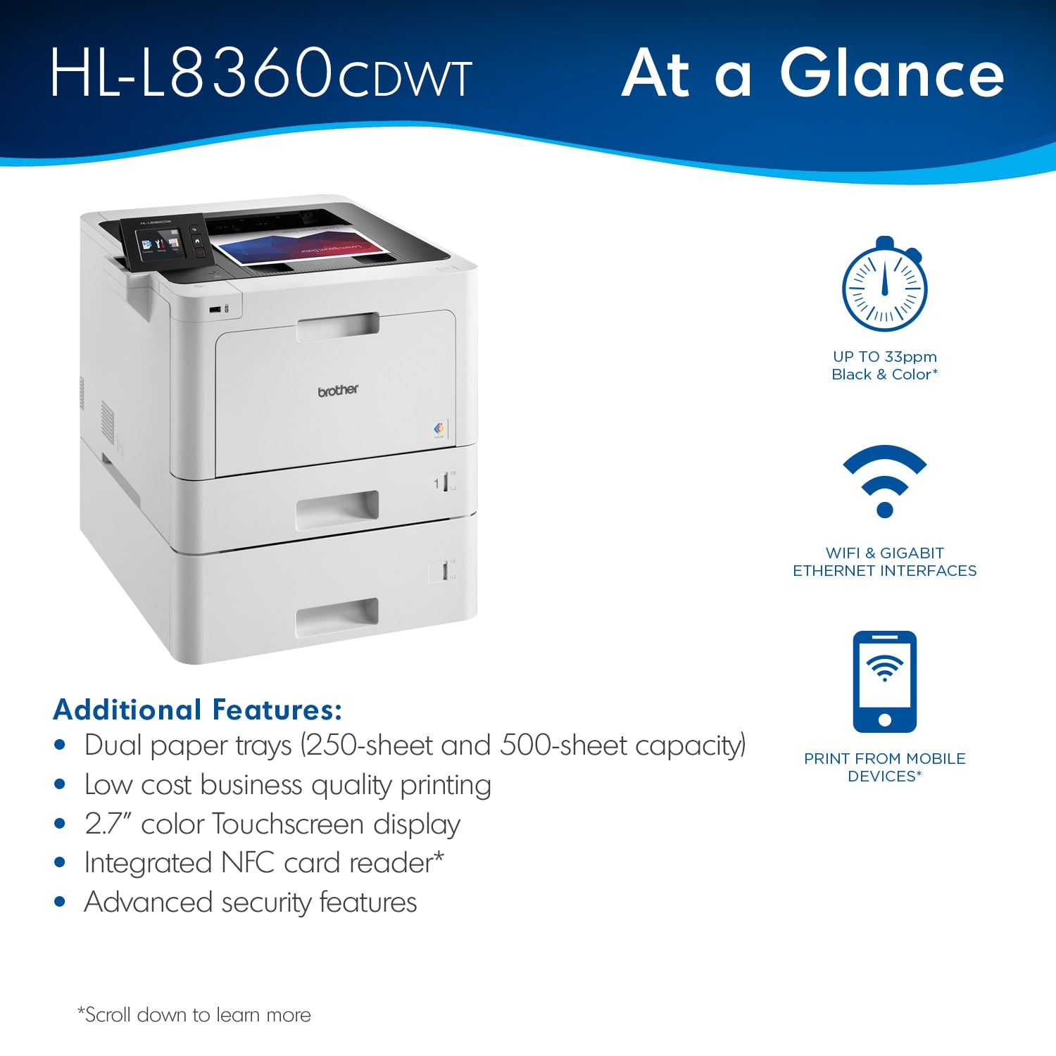 Brother HL-L8360CDWT Laser Color Printer - Image 4