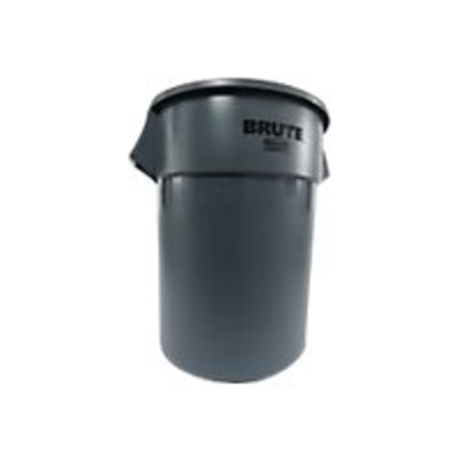 Rubbermaid Commercial BRUTE Round Plastic Refuse Container, 55 Gallon, Gray - Image 5