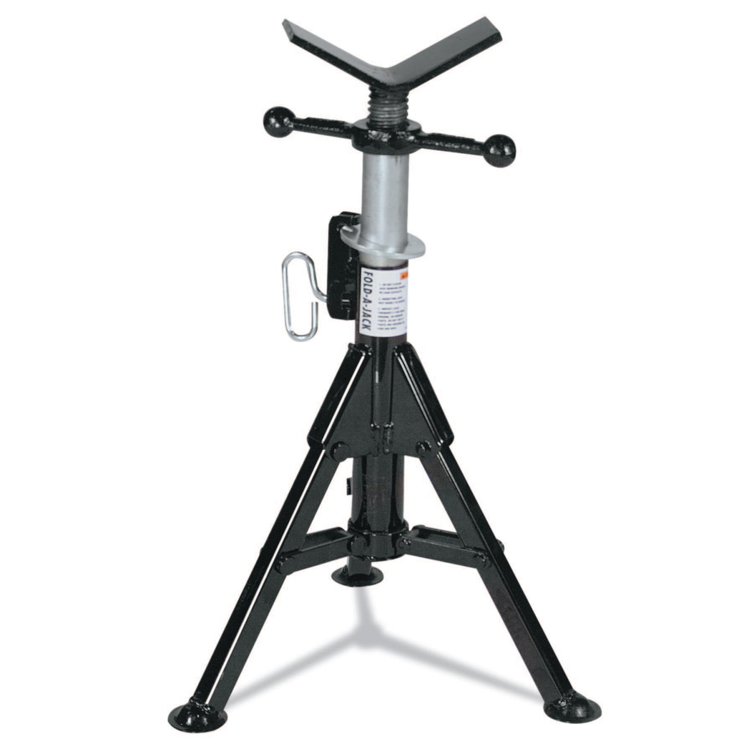 Fold-A-Jack Style Lo Jacks, Vee, 2,500 lb Cap., 1/8 in-24 in Pipe - Image 3