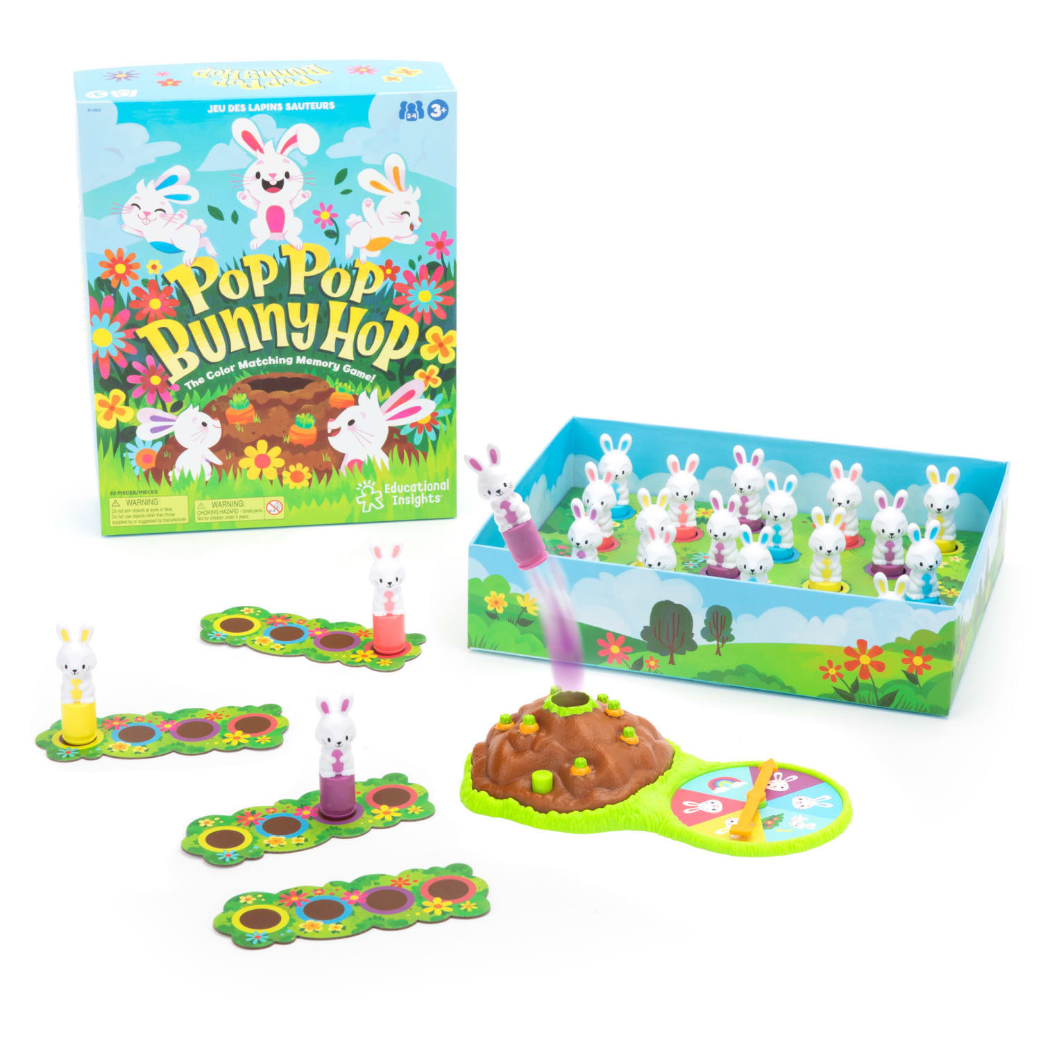 Educational Insights Pop Pop Bunny Hop Game - Image 3