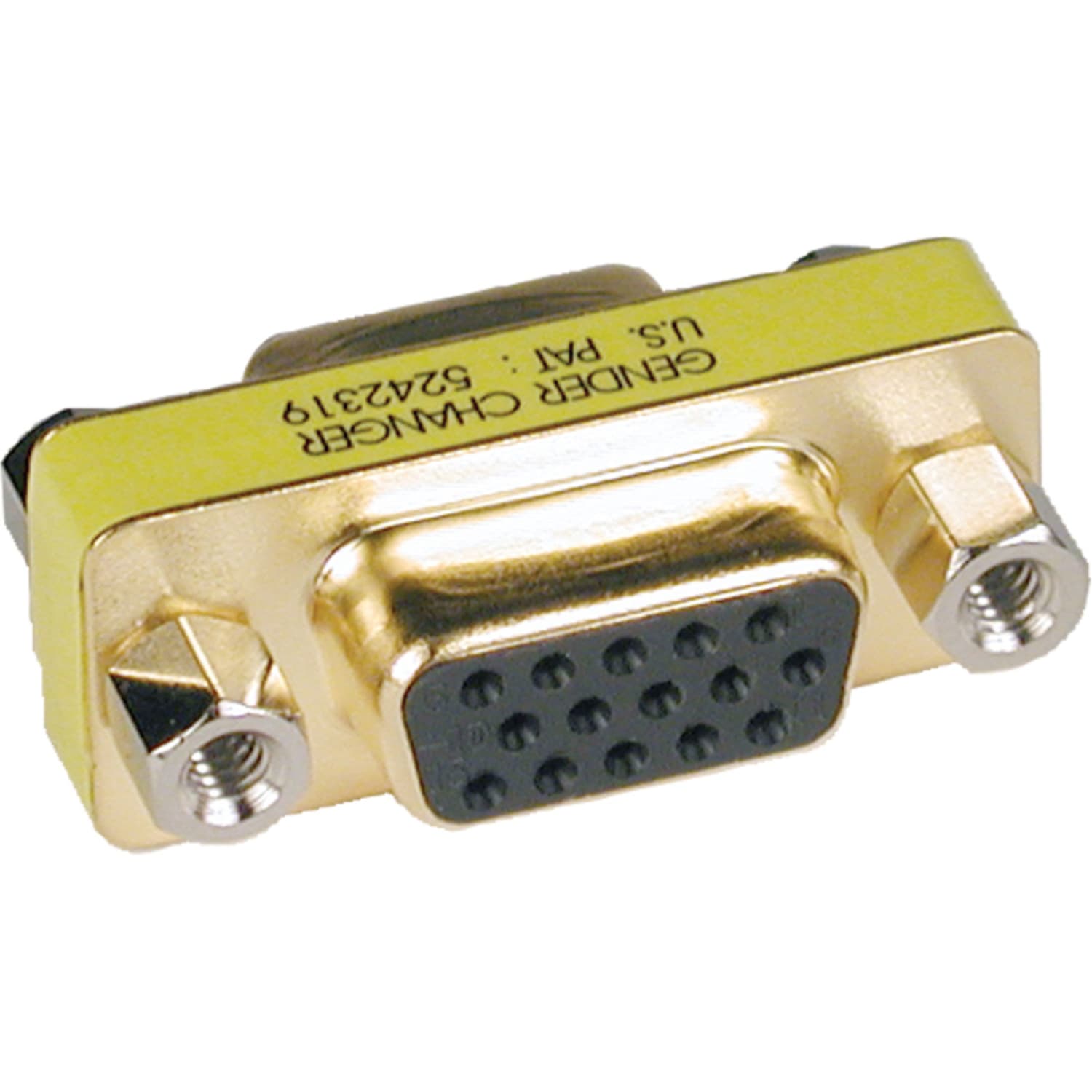 Eaton Tripp Lite Series Compact/Slimline VGA Video Coupler Gender Changer (HD15 F/F) - 1 x 15-pin HD-15 Female - 1 x 15-pin HD-15 Female