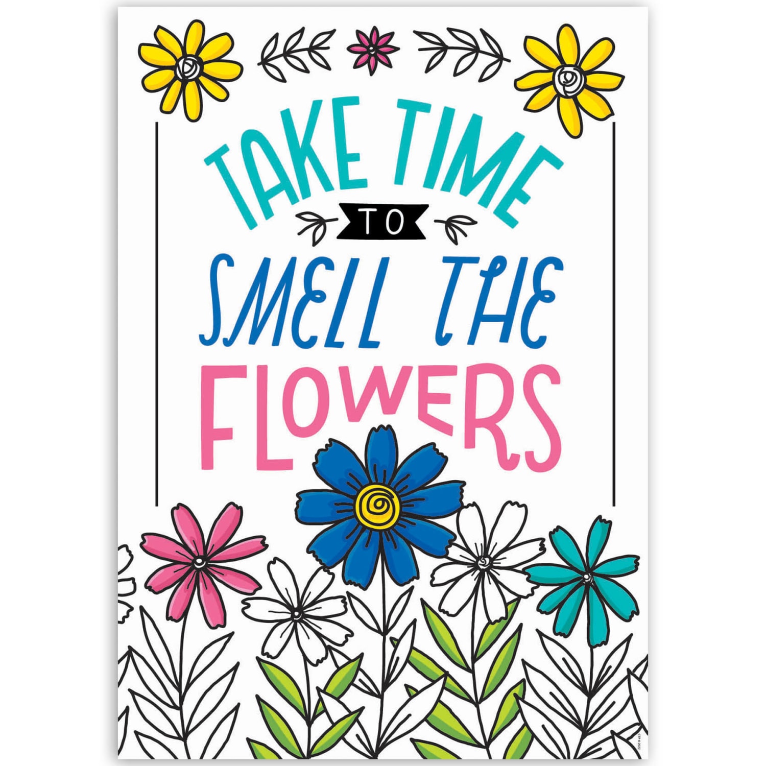 Creative Teaching Press Bright Blooms Inspire U Posters, 19in x 13-3/8in, Pack Of 4 Posters - Image 4