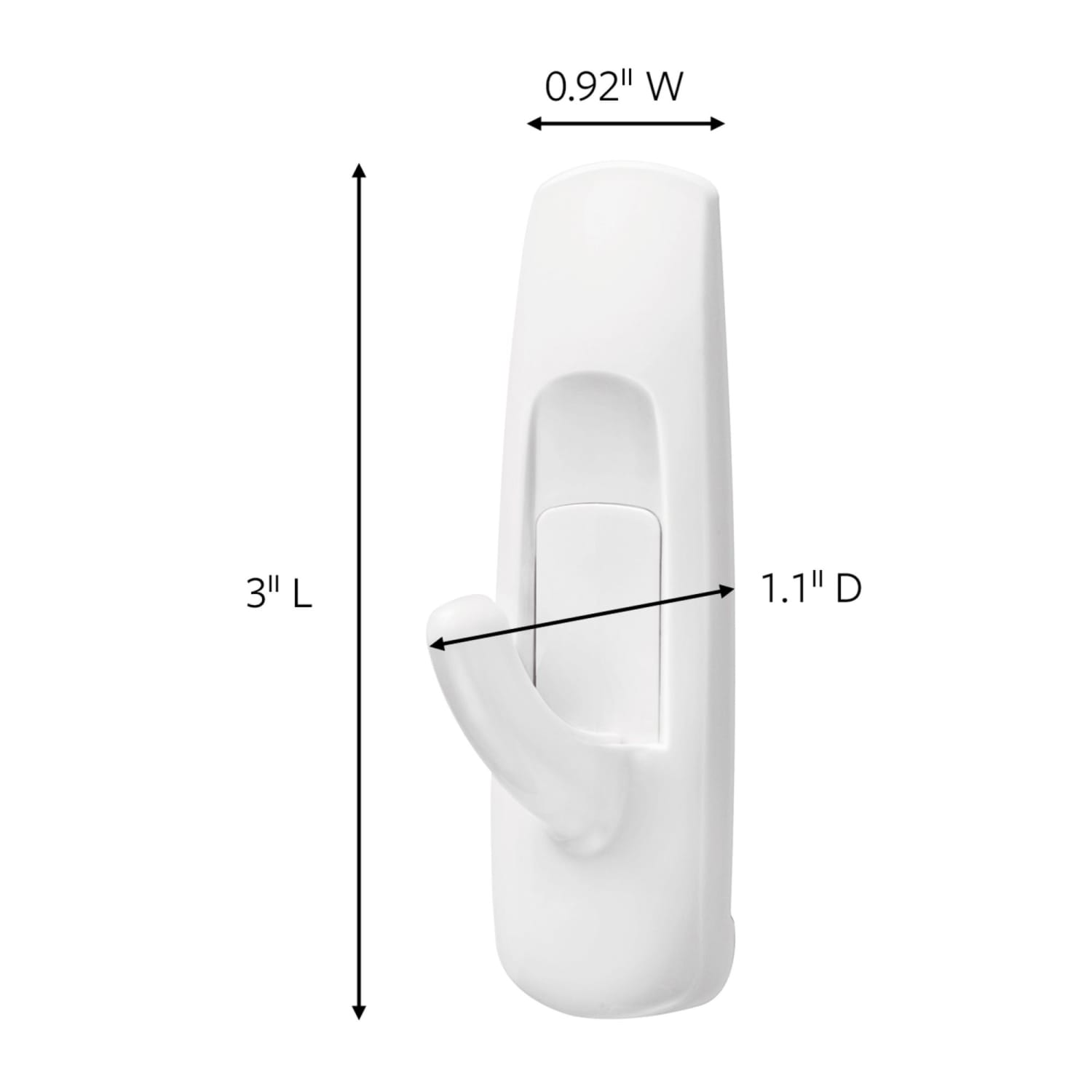 Command Medium Utility Hooks, 20 Hooks, 24 White Adhesive Strips, Damage Free Hanging Picture Hangers, No Tools Wall Hanging Strips For Living Spaces - Image 4