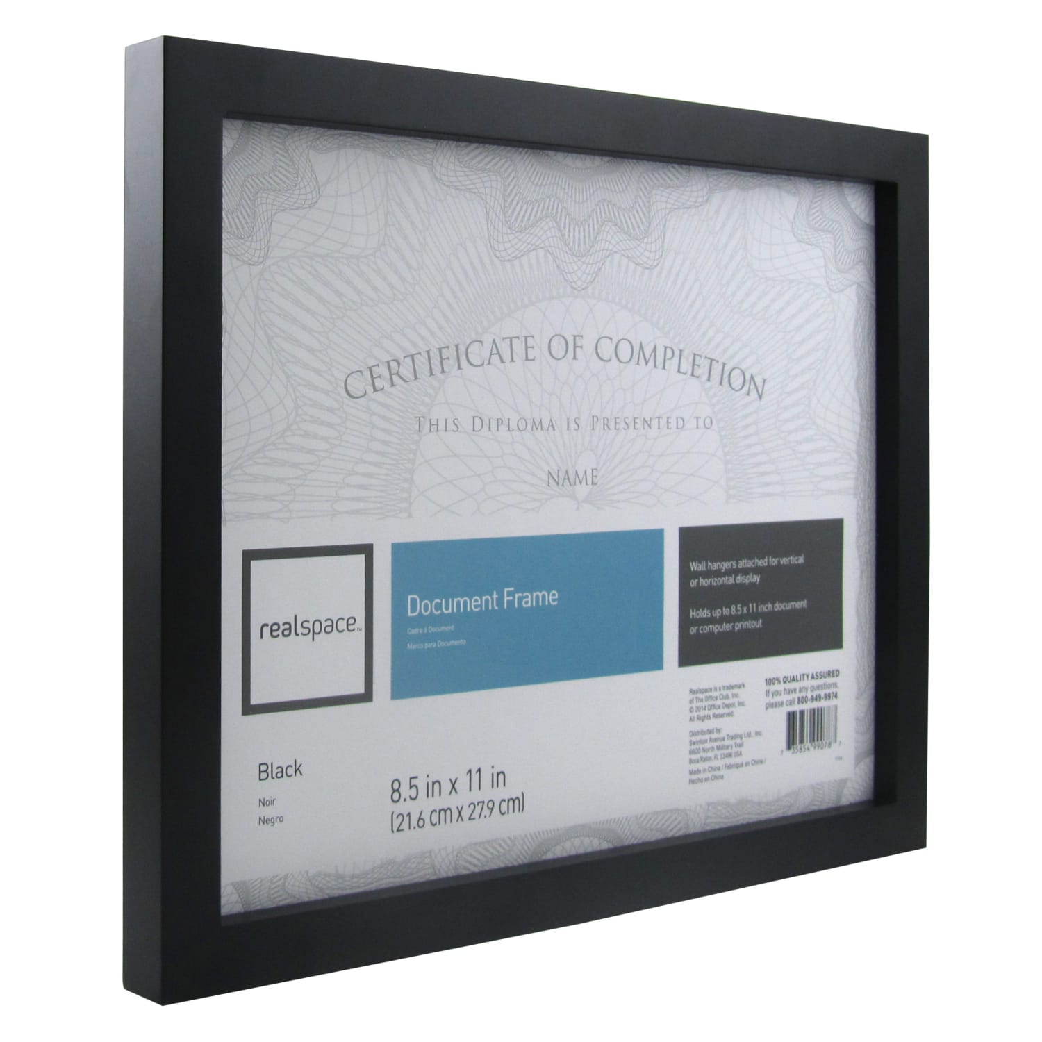 Realspace Photo/Document Frame, Gallery, 8-1/2in x 11in, Black - Image 4