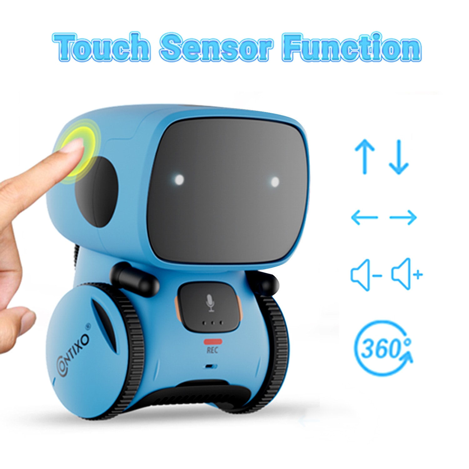 Contixo R1 Learning Educational Kids Robot, All Ages, Blue - Image 6
