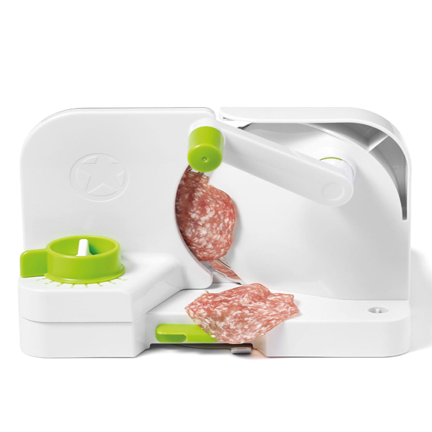 Starfrit 092968-002-0000 Manual Deli Slicer, Green/White - Image 4