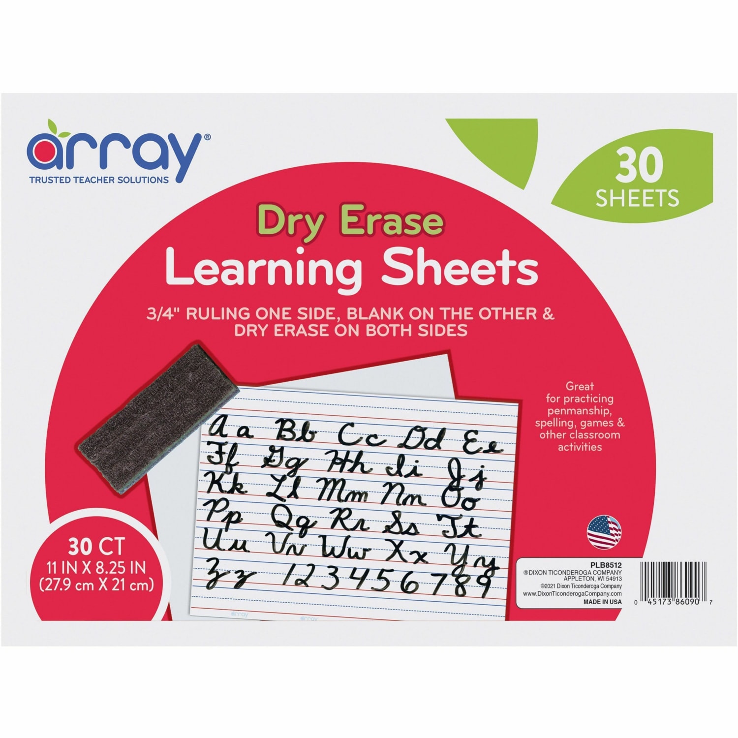 GoWrite! Dry-Erase Double-Sided Learning Boards, 11in x 8 1/4in, White, Pack Of 30 - Image 4