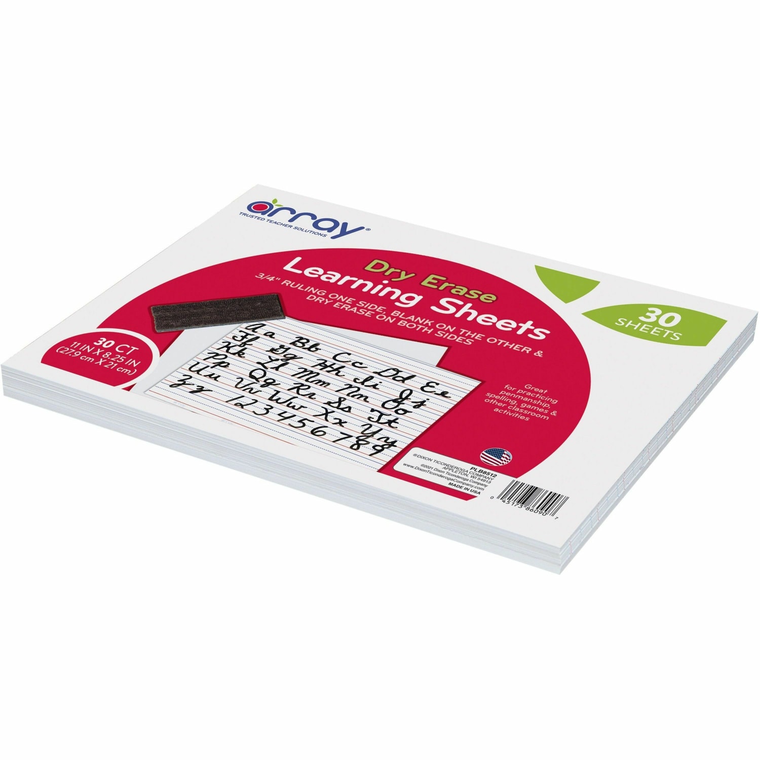 GoWrite! Dry-Erase Double-Sided Learning Boards, 11in x 8 1/4in, White, Pack Of 30 - Image 6