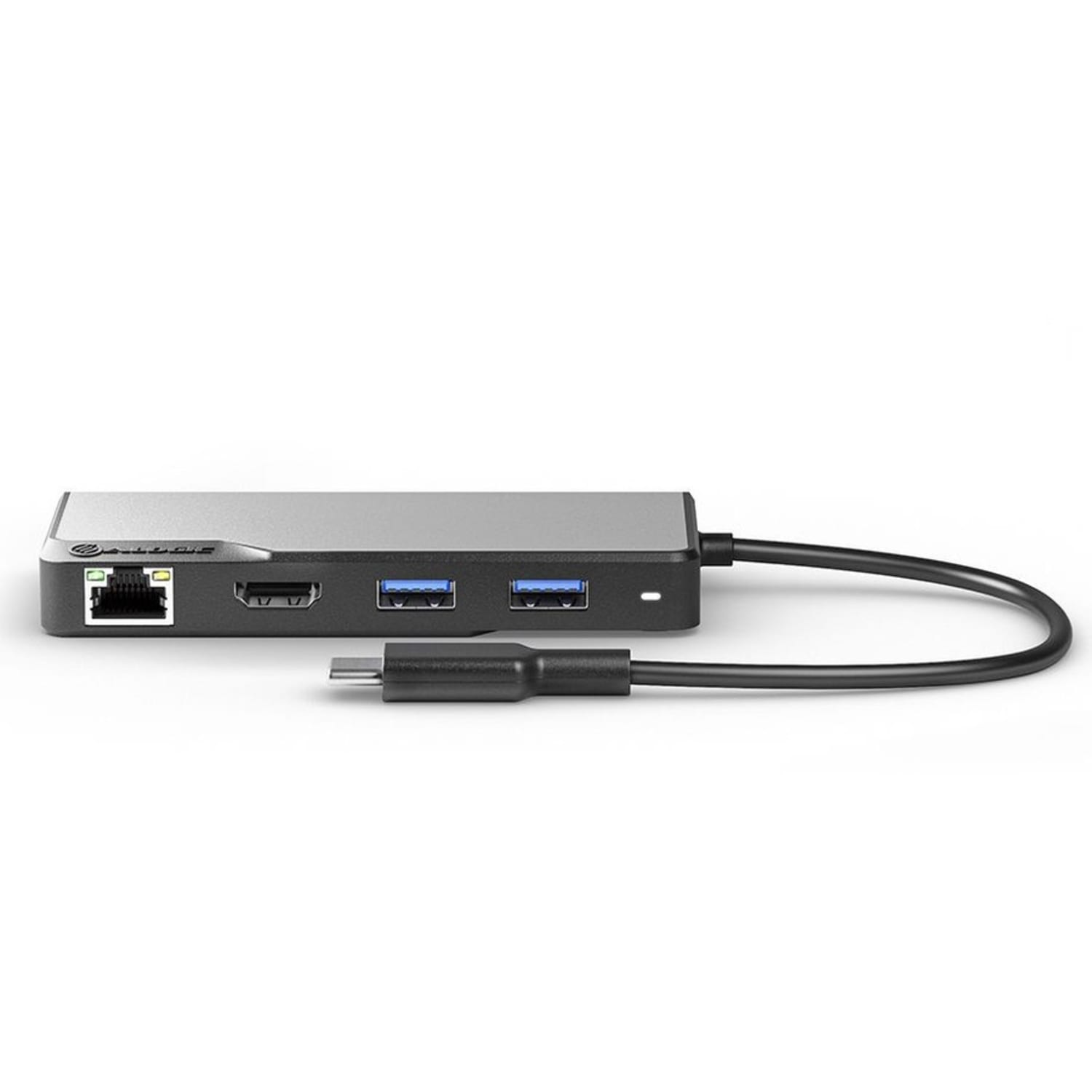 ALOGIC USB-C Fusion ALPHA 5-in-1 Hub - 1 x HDMI 4K@60Hz, 2 x USB-A (USB 3.0), 1 x Gigabit Ethernet, 1 x USB-C (Data & PD) - Space Grey - USB Type C - 4K - 3840 x 2160 - 3 x USB Ports - 2 x USB 3.0 - USB Type-A - USB Type-C - 1 x RJ-45 Ports - Image 3