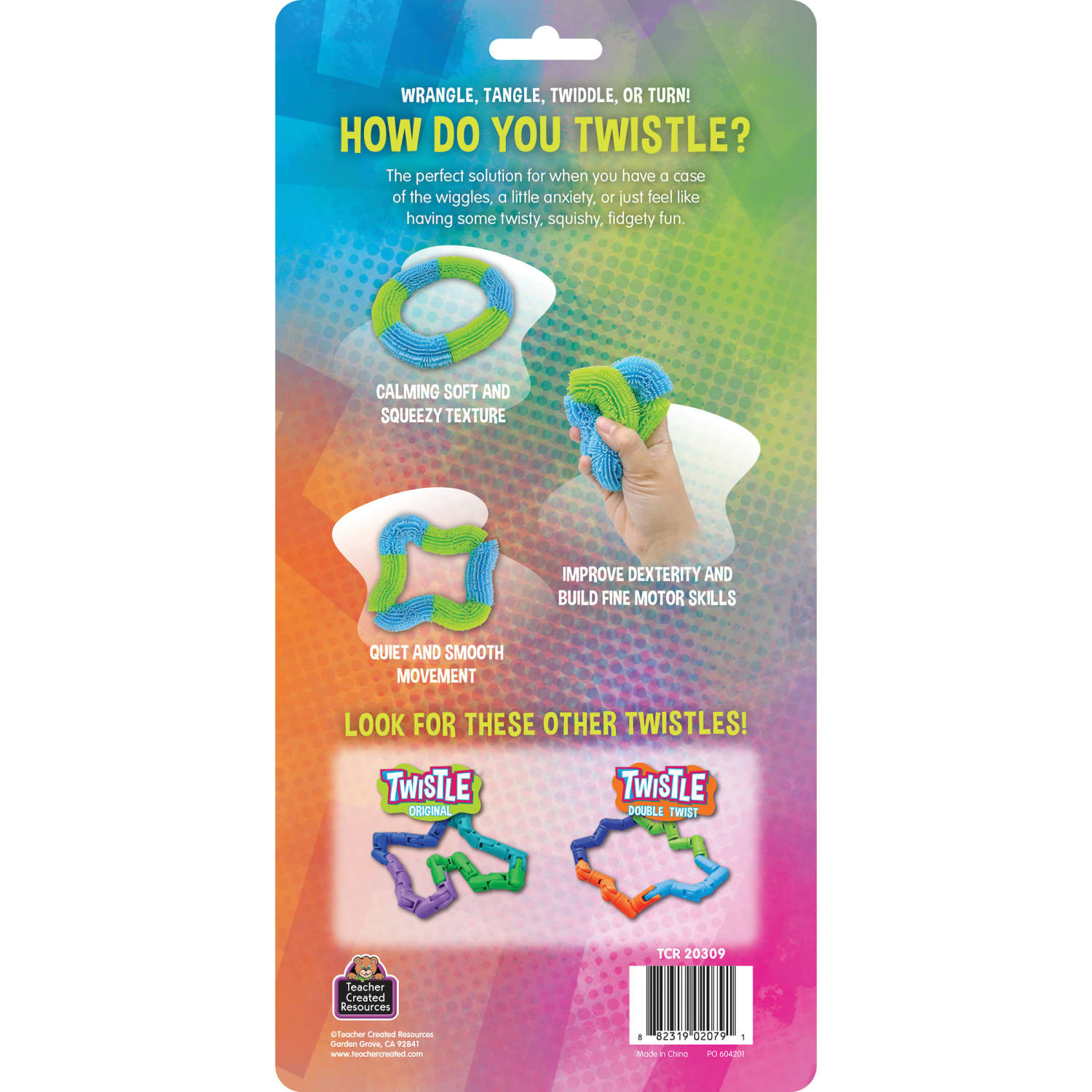 Teacher Created Resources Twistle Squish, Aqua & Lime, Pack Of 2 - Image 5