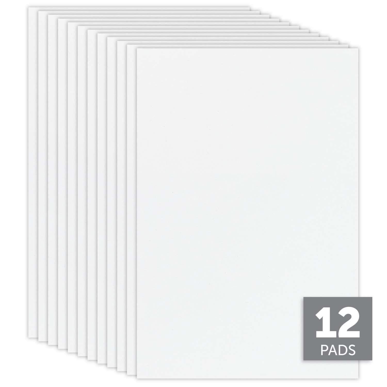Office Depot Brand Scratch Pads, 4in x 6in, Unruled, Glued Tops, 100 Sheets, Pack Of 12 - Image 3