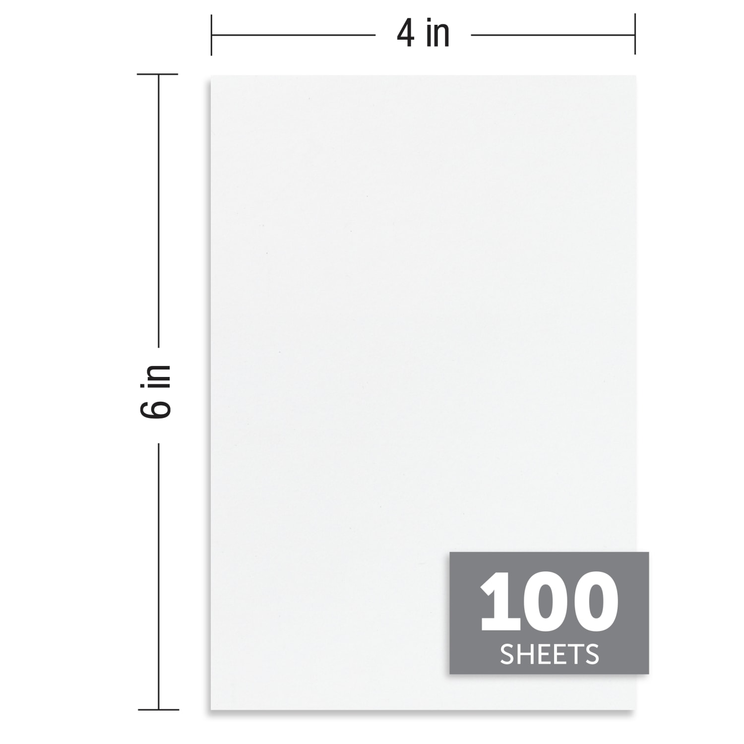 Office Depot Brand Scratch Pads, 4in x 6in, Unruled, Glued Tops, 100 Sheets, Pack Of 12 - Image 4