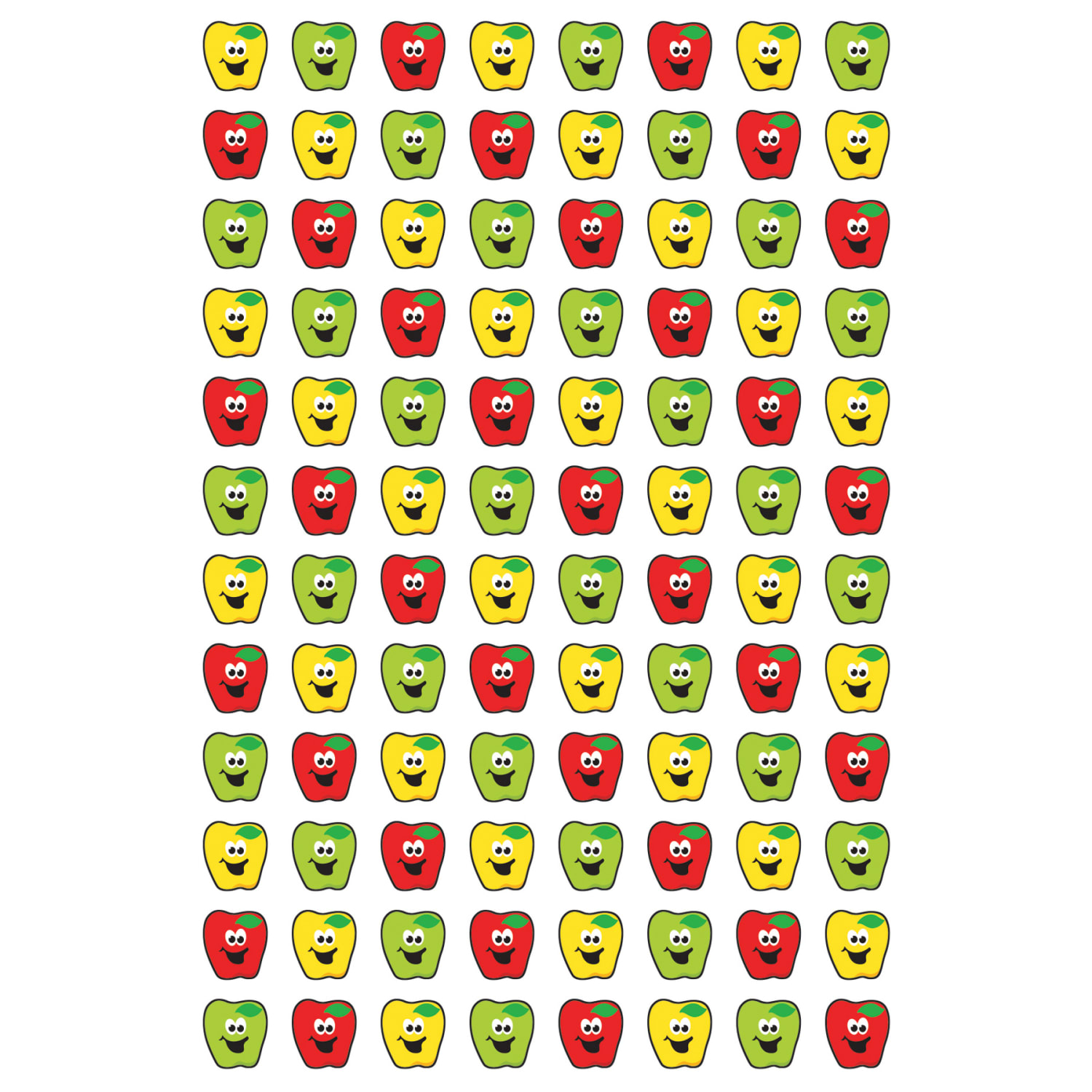 Trend superShapes Stickers, Happy Apples, 800 Stickers Per Pack, Set Of 6 Packs - Image 3