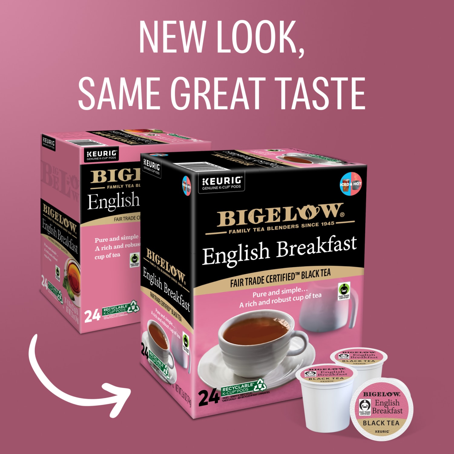 Bigelow English Breakfast Tea Keurig Single-Serve K-Cup Pods, 96 Count (4 Boxes of 24) - Image 3