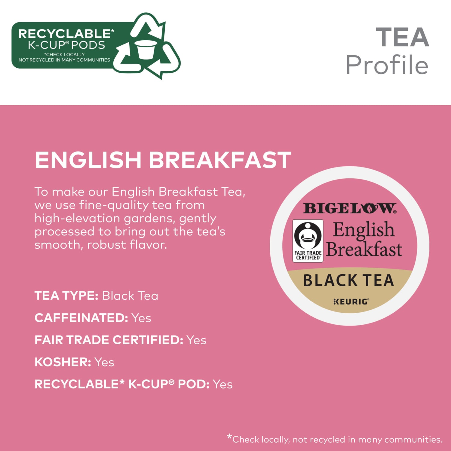 Bigelow English Breakfast Tea Keurig Single-Serve K-Cup Pods, 96 Count (4 Boxes of 24) - Image 5