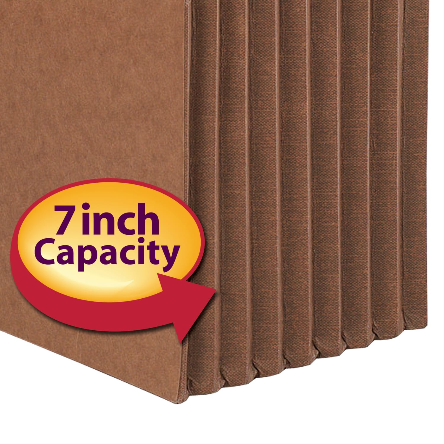 Smead TUFF Pocket File Pockets, 7in Expansion, 9 1/2in x 11 3/4in, 30% Recycled, Redrope, Pack Of 5 - Image 5