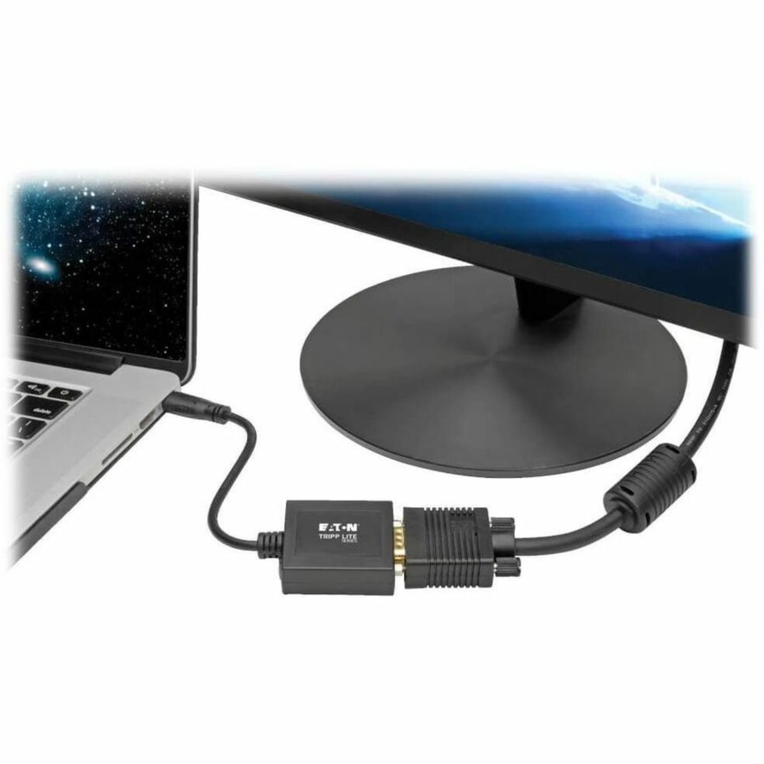 Eaton Tripp Lite Series Mini HDMI to VGA Adapter Converter fo Smartphone / Tablet / Ultrabook - Video converter - Mini-HDMI - VGA - black - Image 3