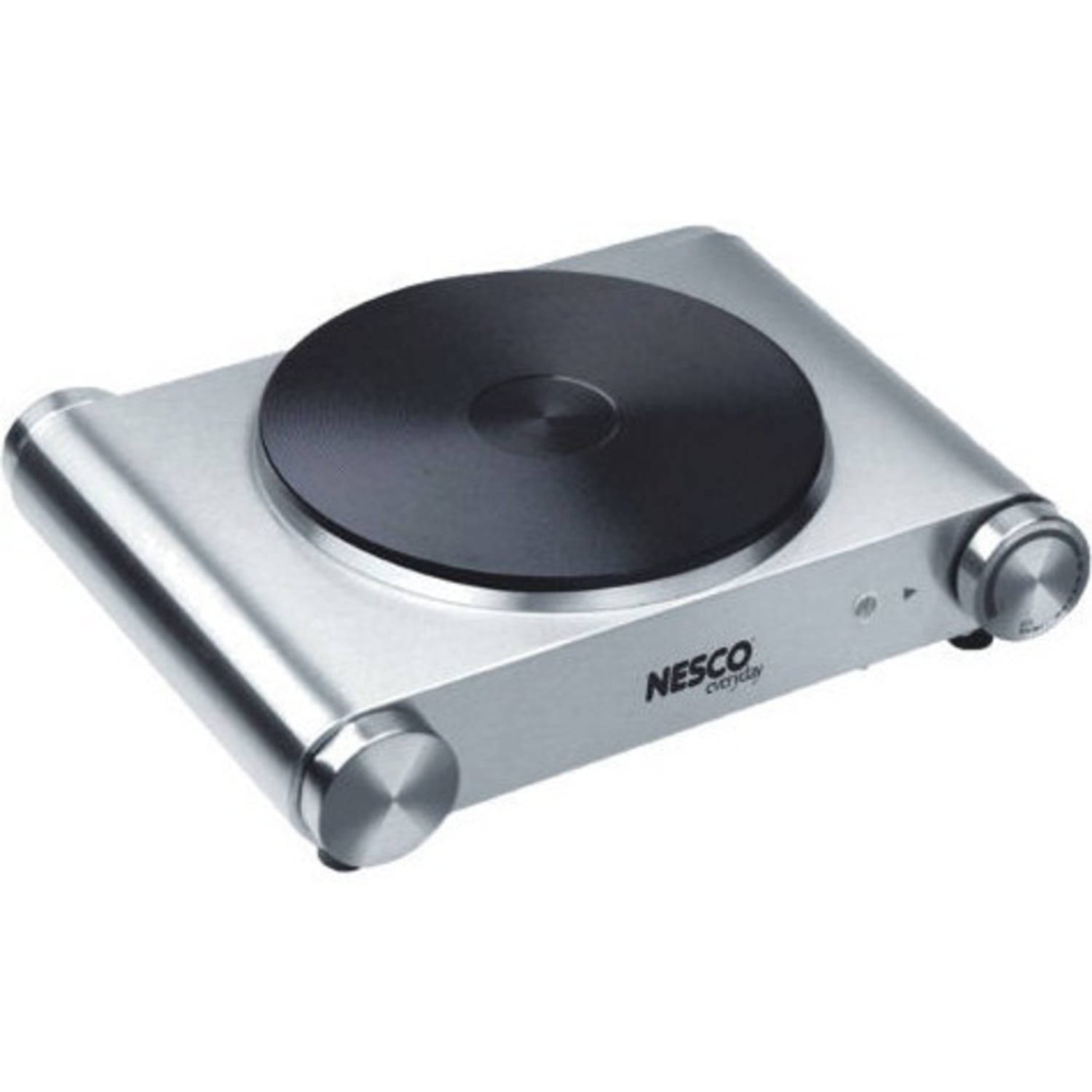 Nesco Single-Burner Electric Cast Iron Hot Plate, 3-1/2inH x 9-3/4inW x 11-3/4inD, Silver - Image 3