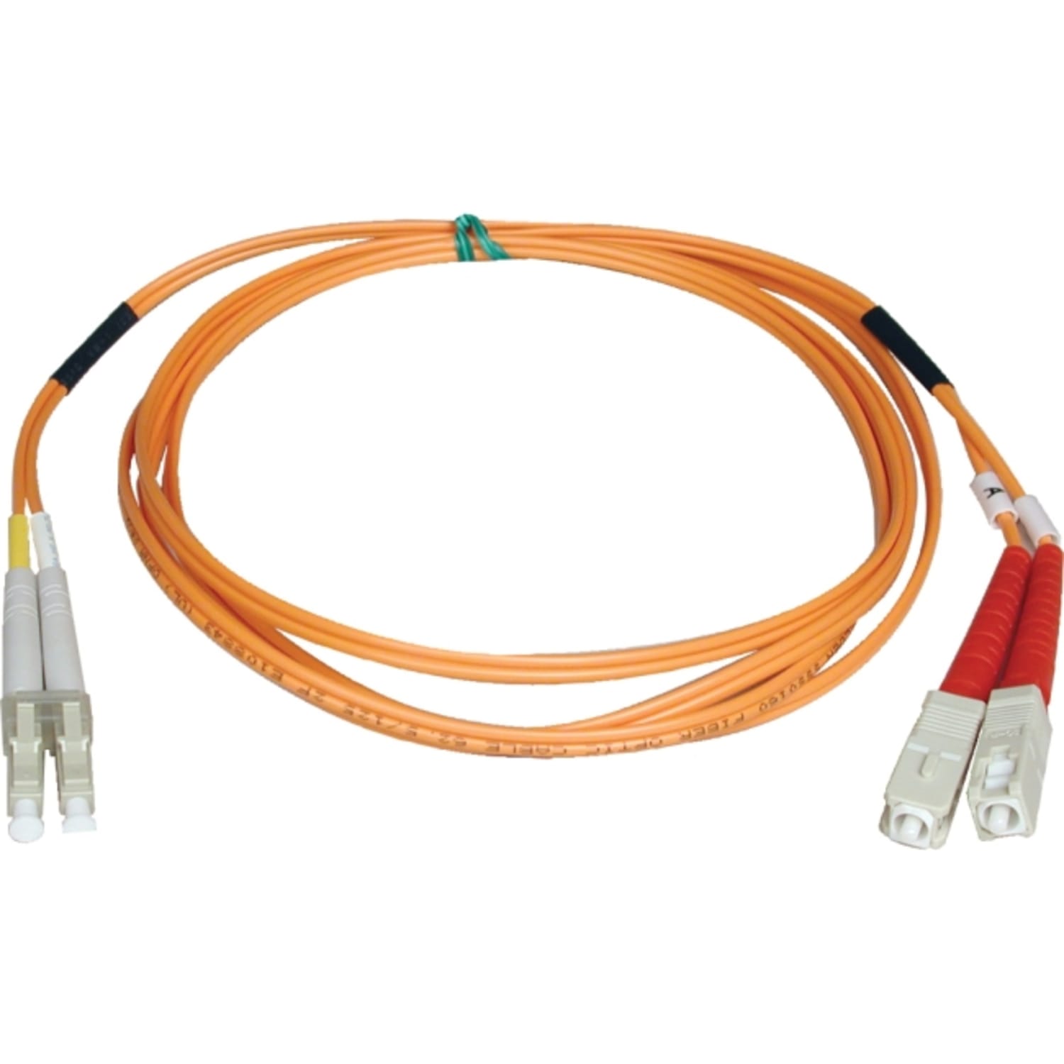 Tripp Lite 20M Duplex Multimode 62.5/125 Fiber Optic Patch Cable LC/SC 65ft 65ft 20 Meter - SC Male - LC Male - 65.62ft - Orange - Image 3