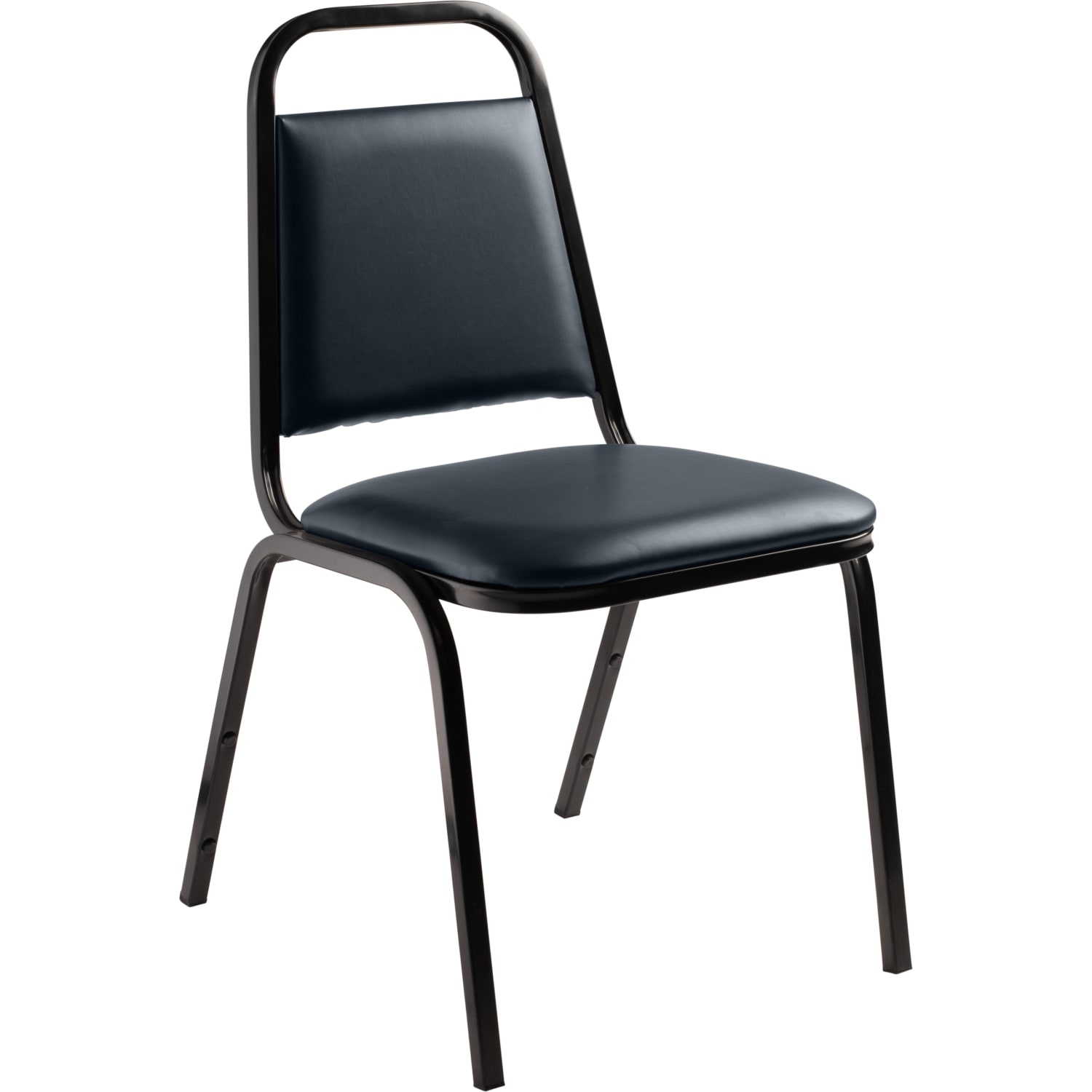 National Public Seating 9100 Series Vinyl Upholstered Banquet Stack Chairs, Midnight Blue/Black, Pack Of 4 Chairs - Image 4