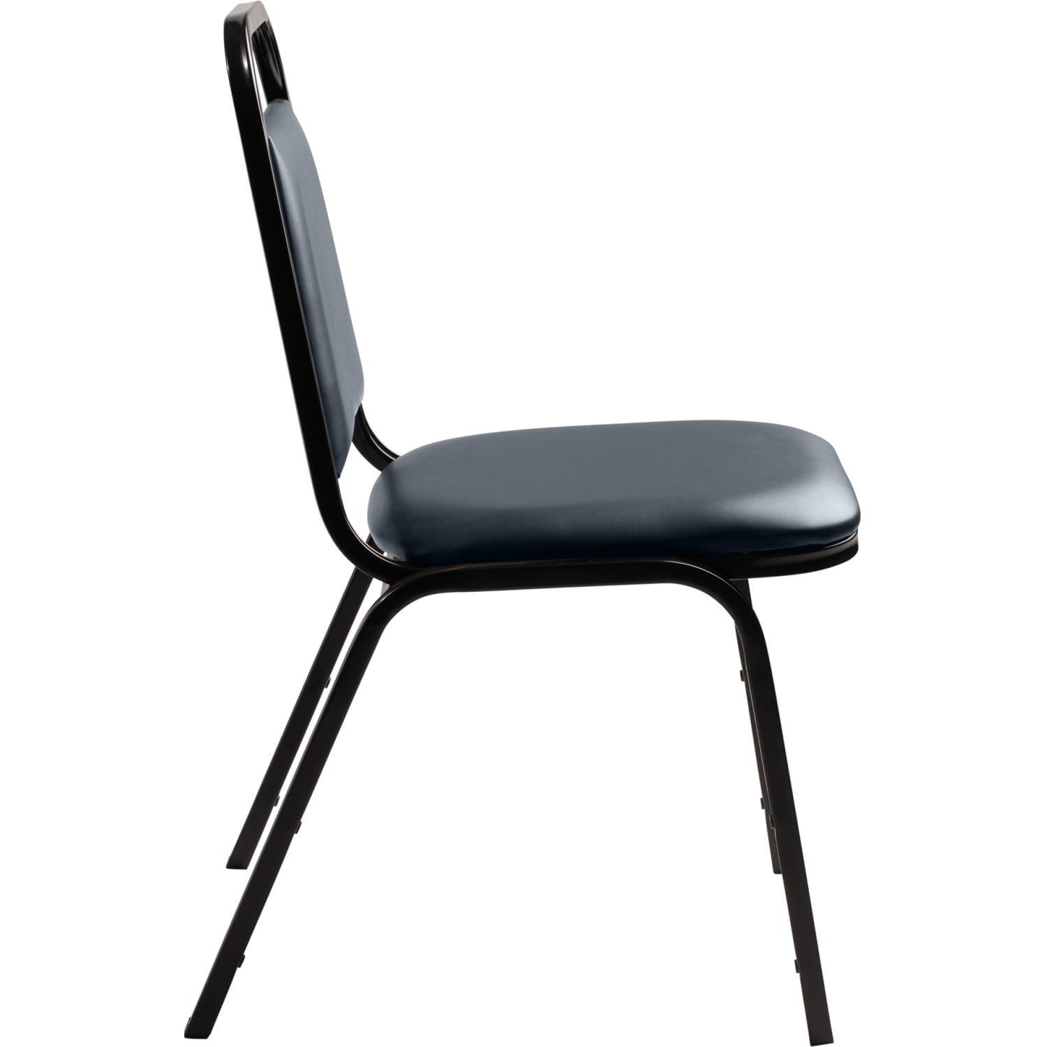 National Public Seating 9100 Series Vinyl Upholstered Banquet Stack Chairs, Midnight Blue/Black, Pack Of 4 Chairs - Image 6
