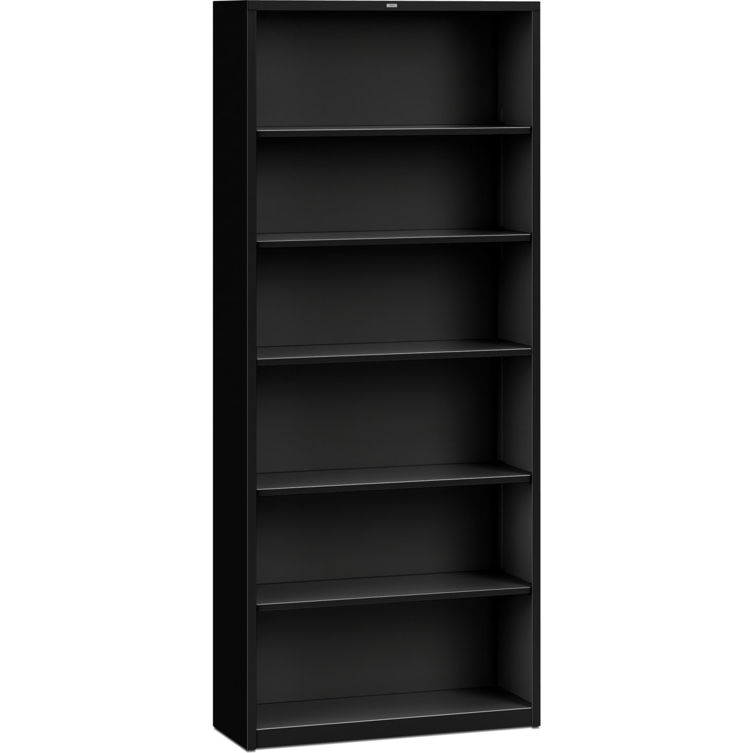HON Brigade 6 Shelf Transitional Modular Shelving Bookcase,81-1/8inH x 34-1/2inW x 12-5/8inD, Black - Image 4