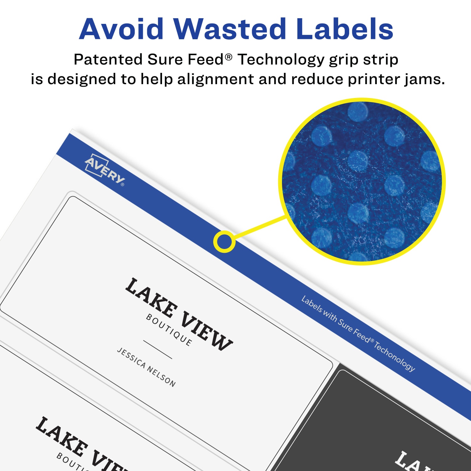 Avery Glossy Permanent Labels With Sure Feed, 94244-CGF10, Rectangle, 2-1/4in x 7-3/4in, Clear, Pack Of 40 - Image 5