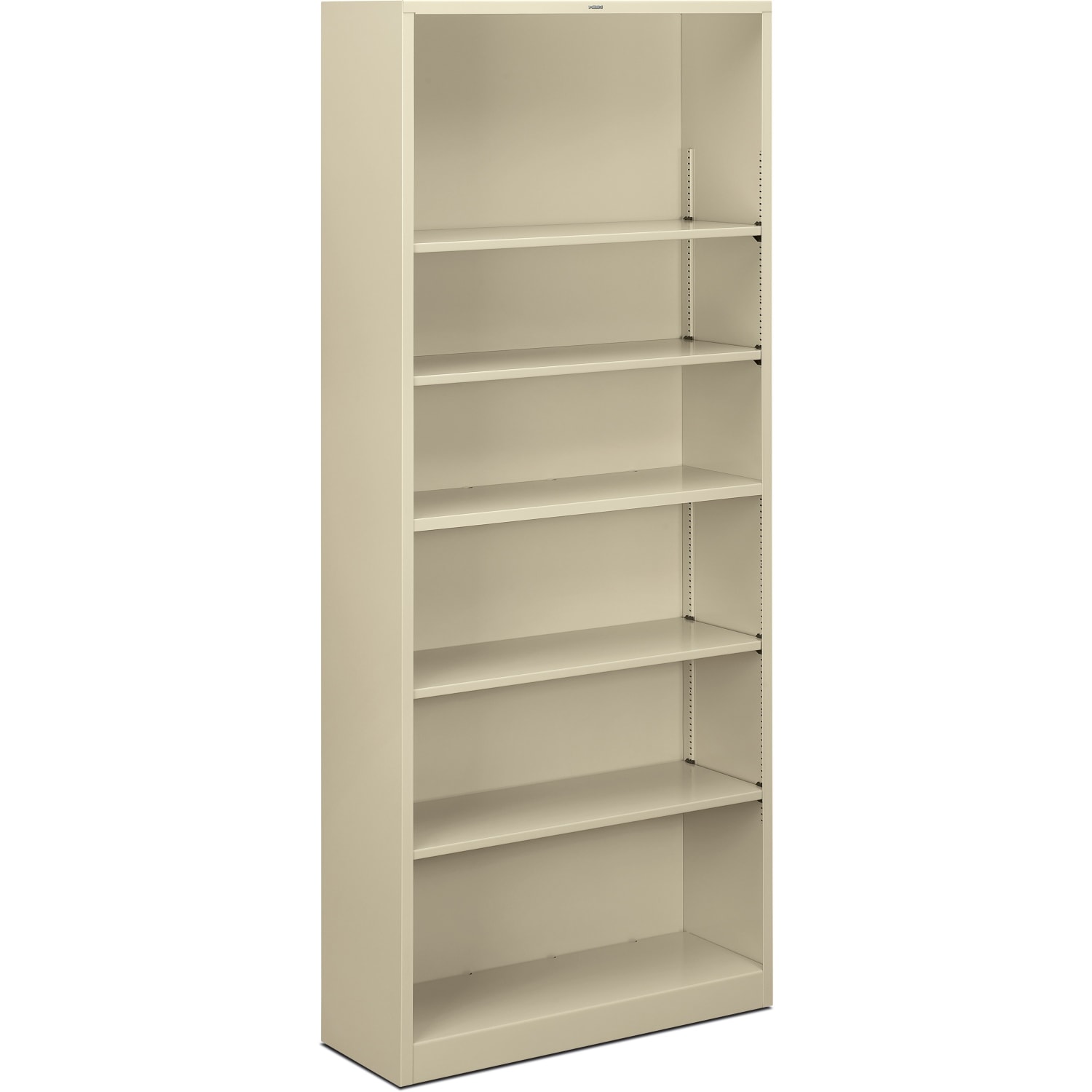 HON Brigade 6 Shelf Transitional Modular Shelving Bookcase, 81-1/8inH x 34-1/2inW x 12-5/8inD, Putty - Image 3