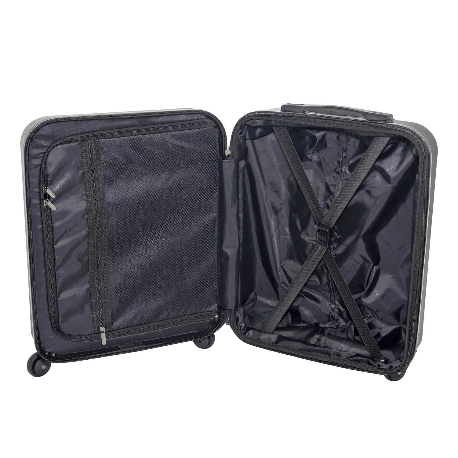 Geoffrey Beene Puffer Hardside 2-Piece Luggage Set, Black - Image 5