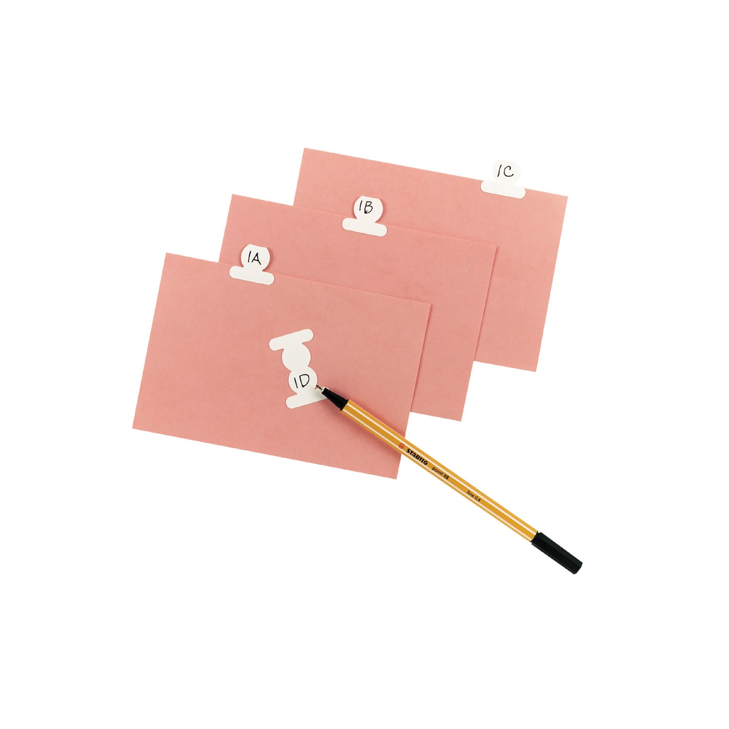 Avery Gummed Index Tabs, Round, White Paper, Box Of 50 - Image 3