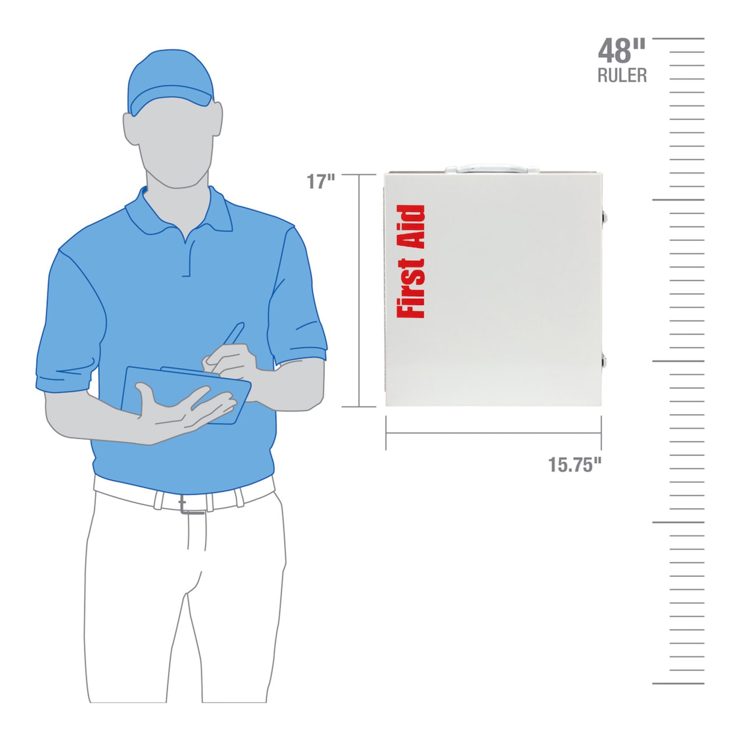 First Aid Only 3-Shelf First Aid Station With Medications, White, 676 Pieces - Image 6