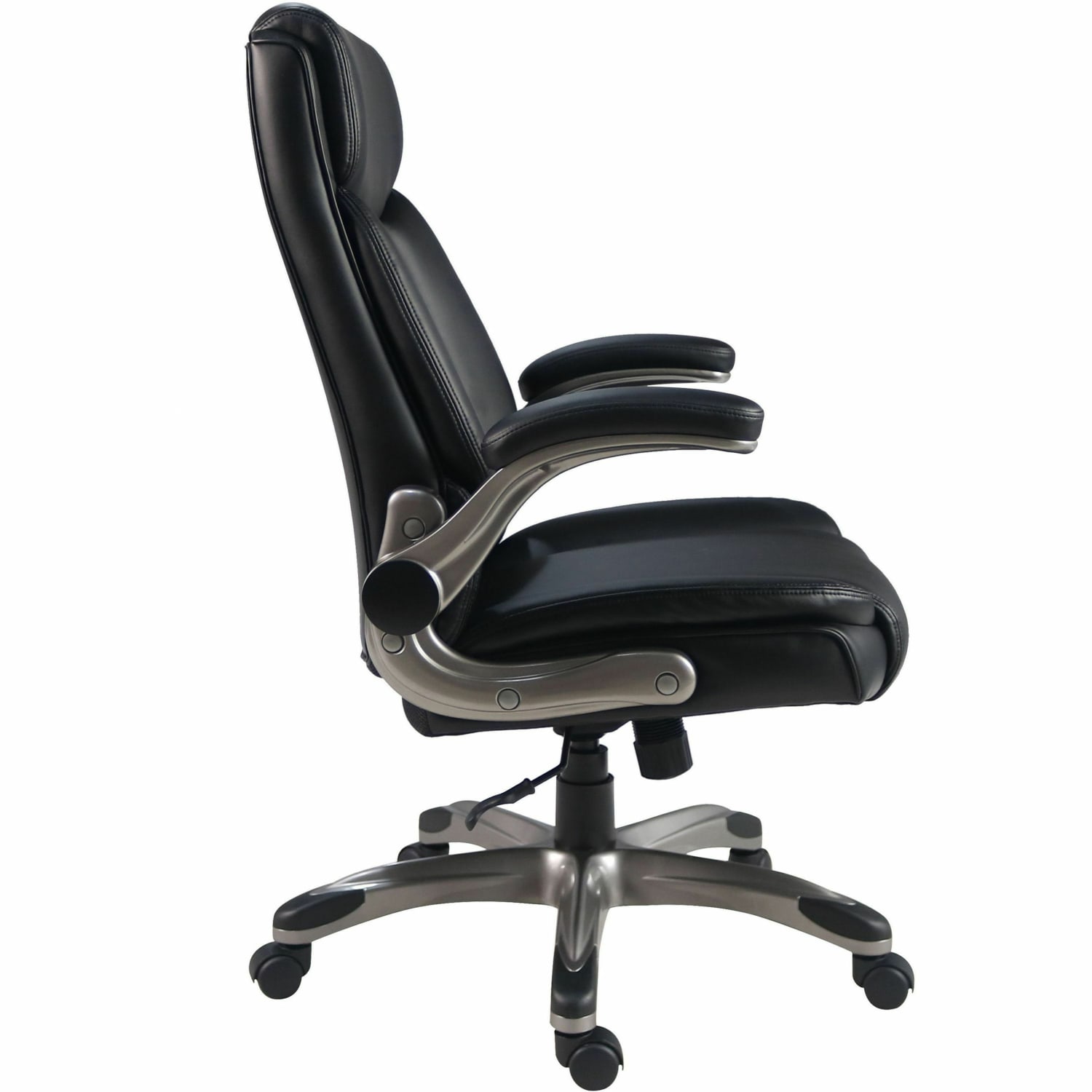 Lorell Sera High-Back Manager Chair, Black, 63271 - Image 4